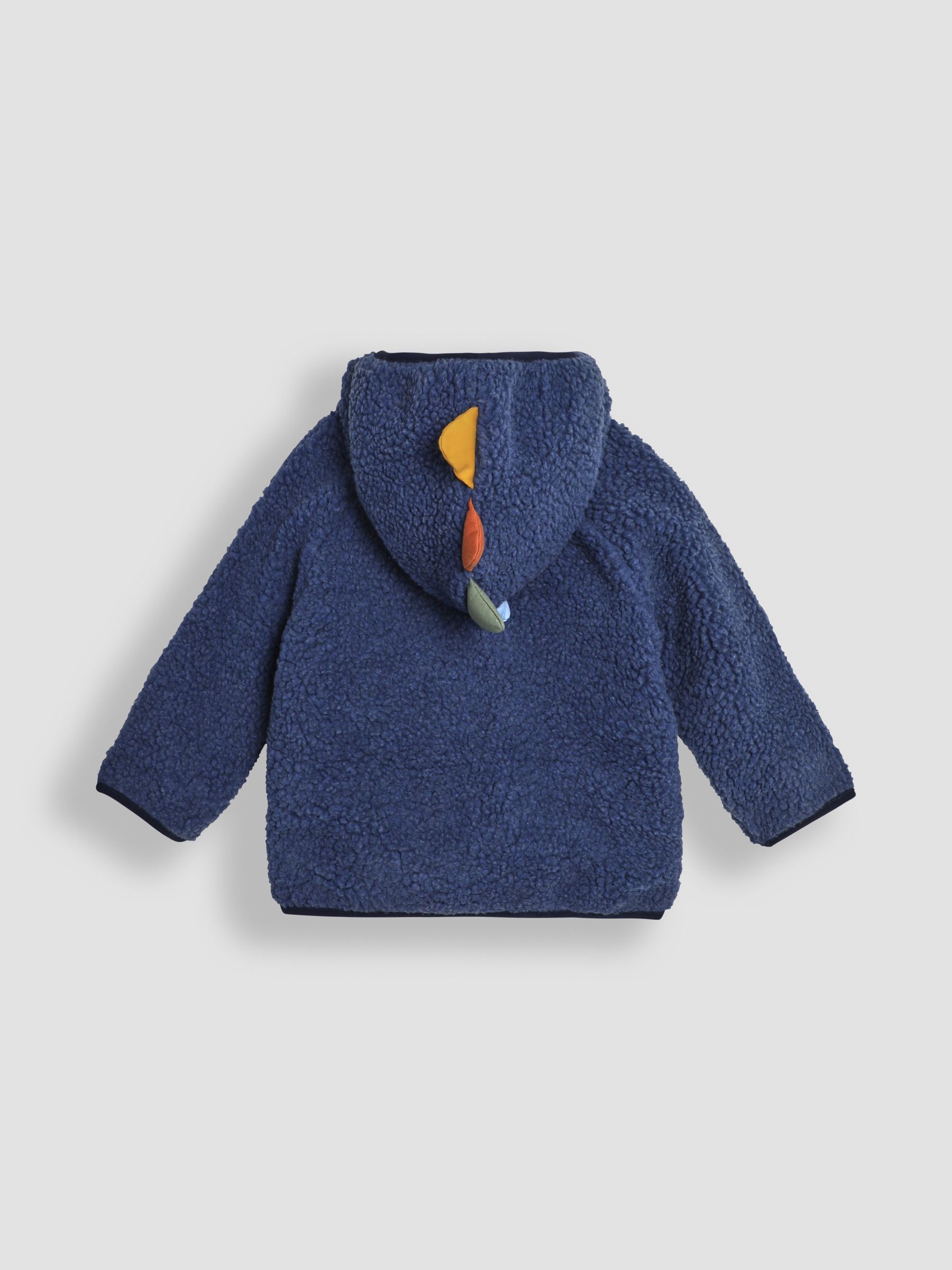 Navy Hooded Appliqué Teddy Fleece
