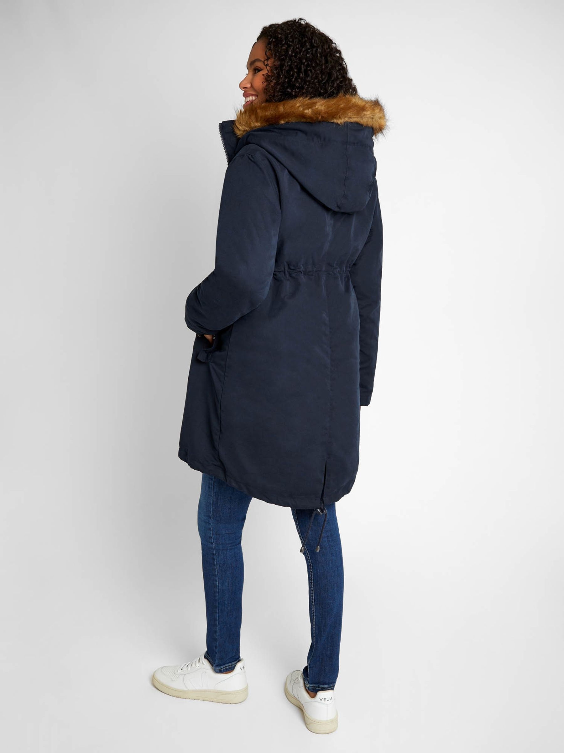 Navy Blue 5-in-1 All Seasons Maternity Parka