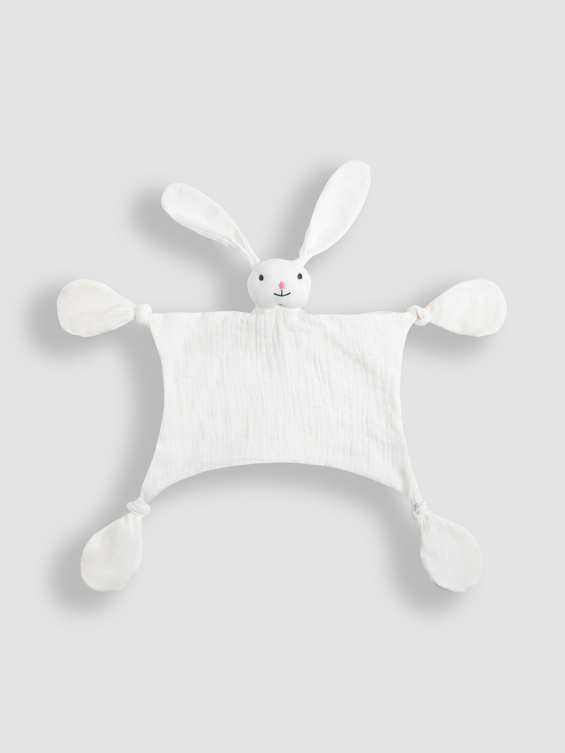 Personalised White Bunny Muslin Comforter