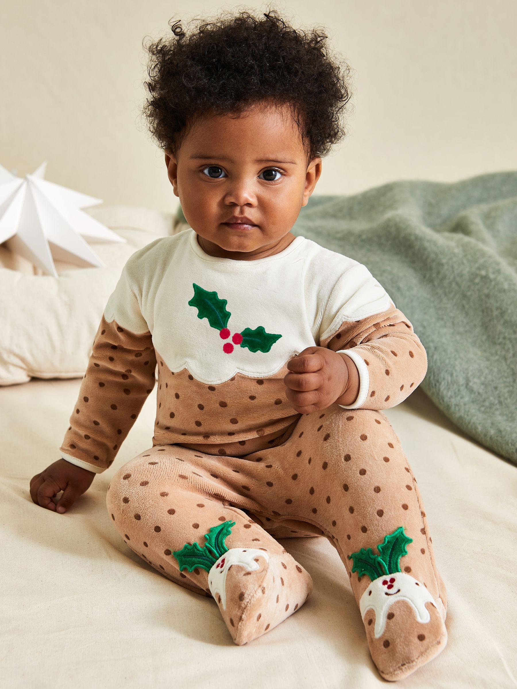 Brown Christmas Pudding All-In-One Set