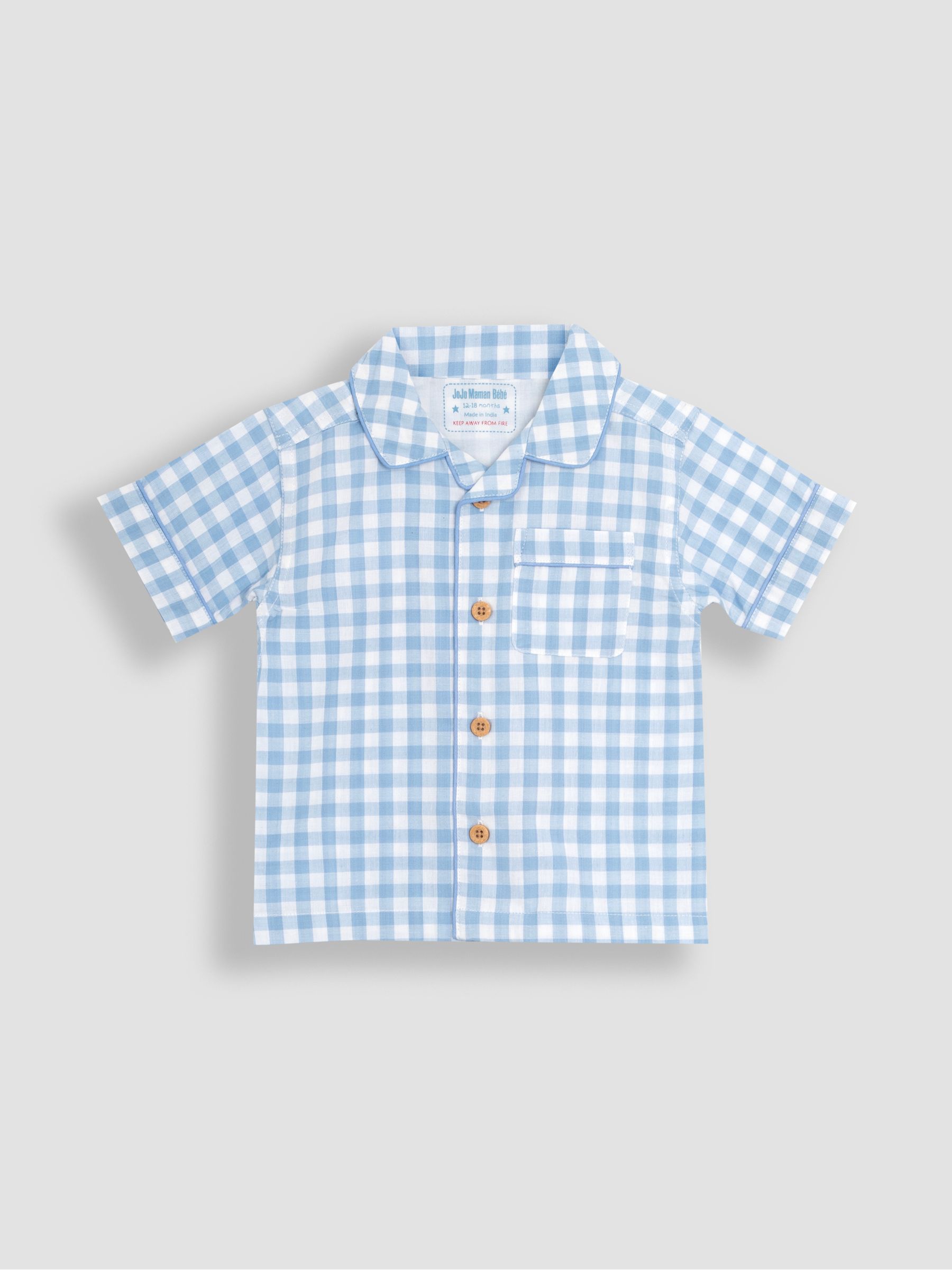 Blue Woven Classic Pyjamas