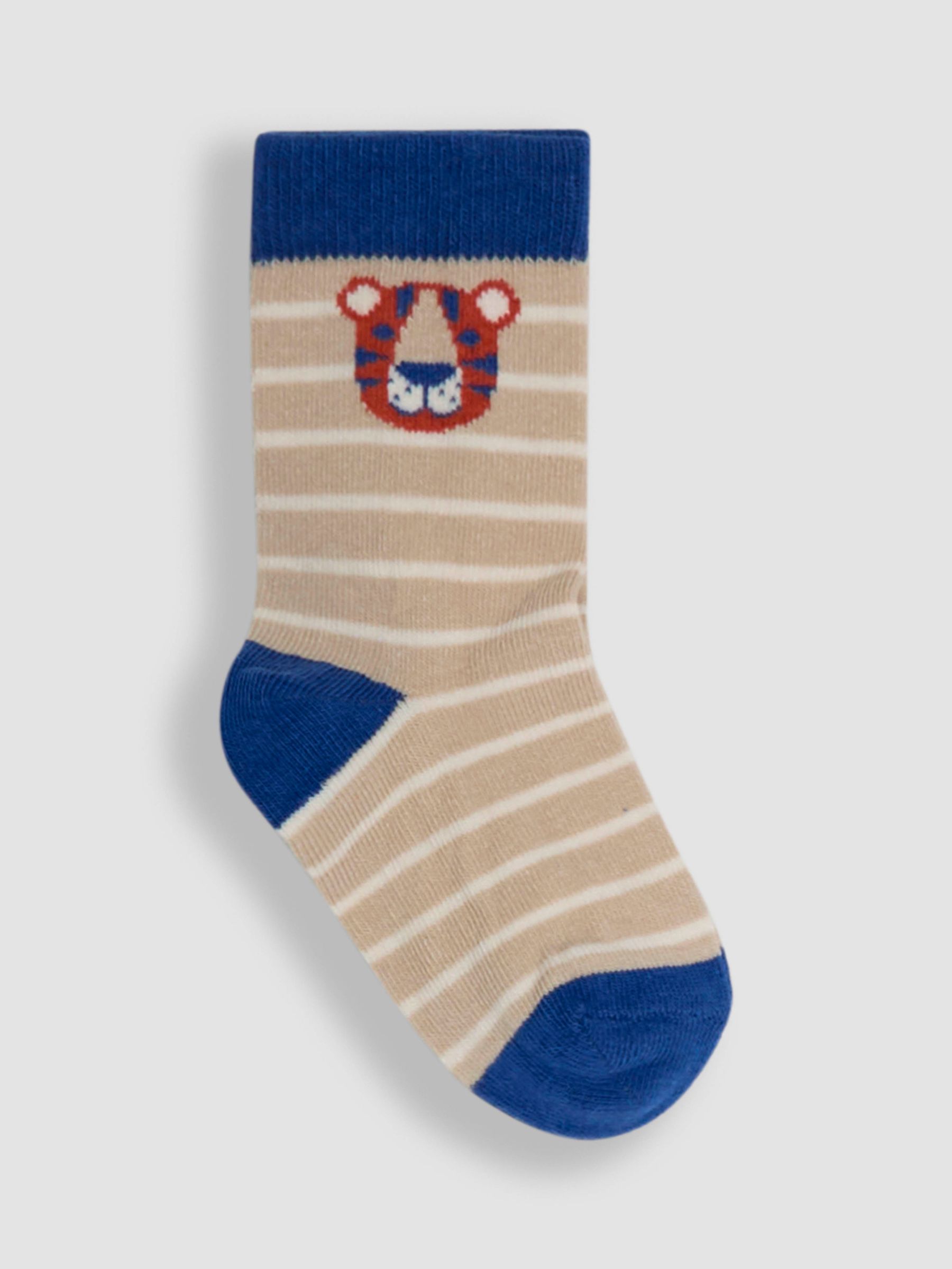 Blue 3-Pack Printed Socks
