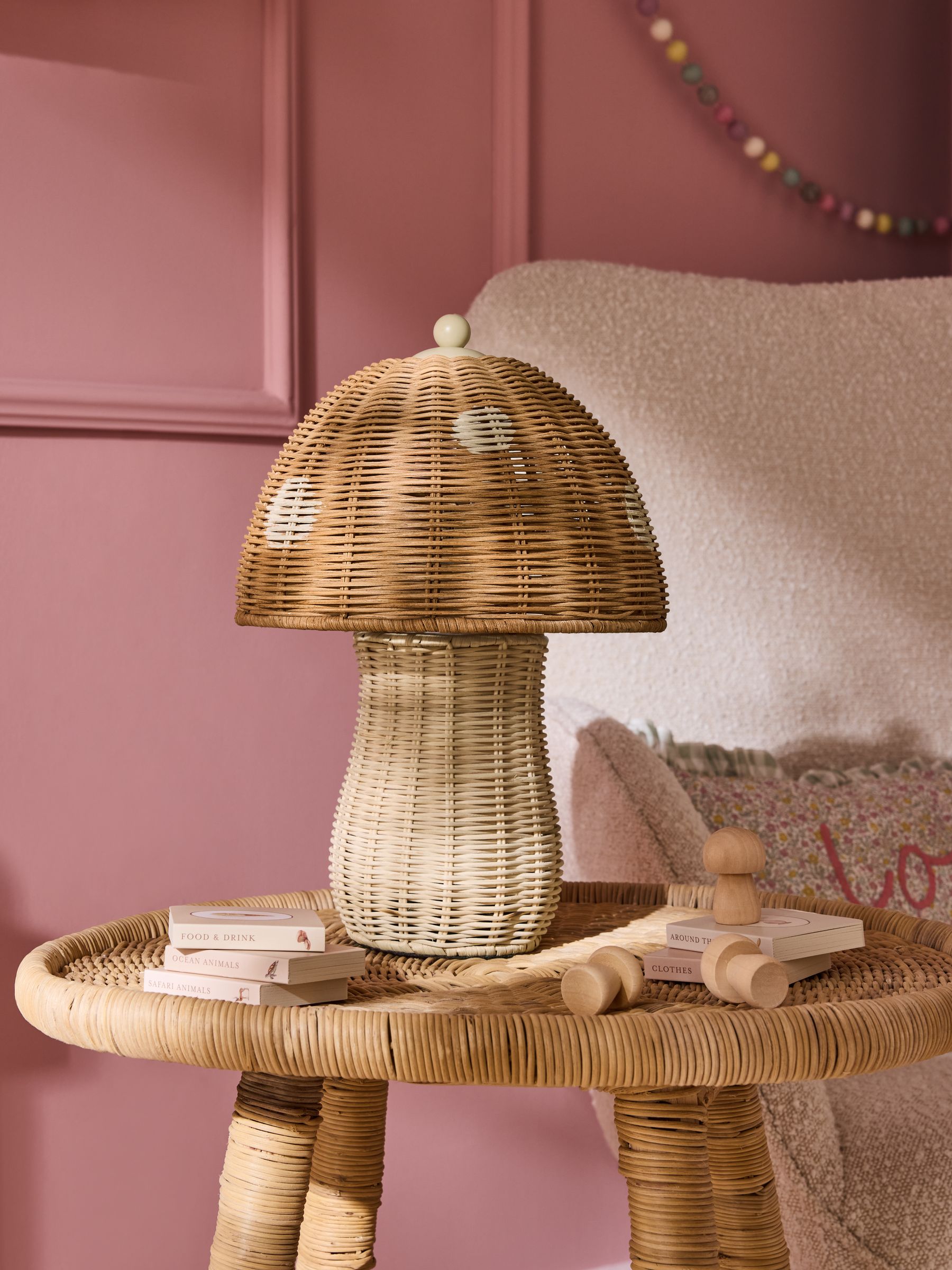 Natural Toadstool Table Lamp