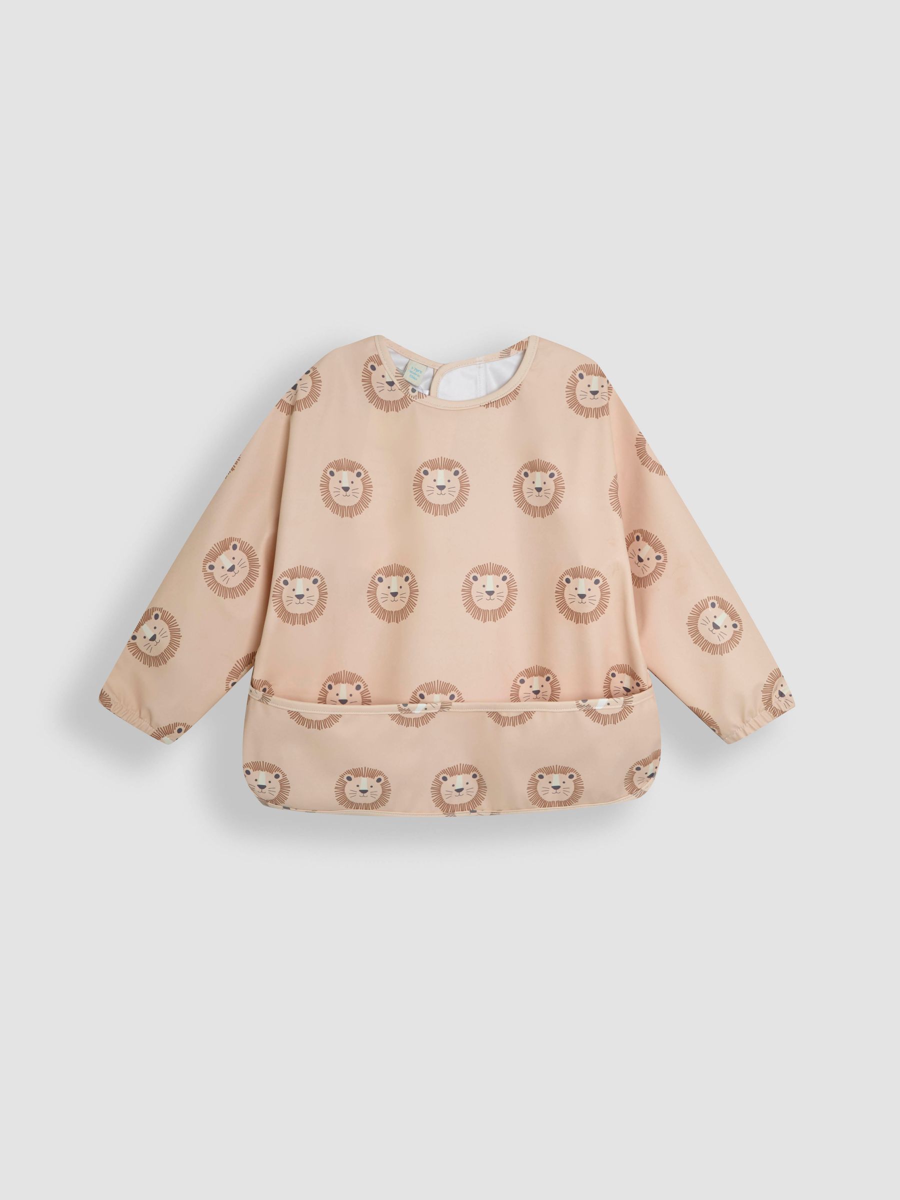 Neutral Lion Sleeved Bib
