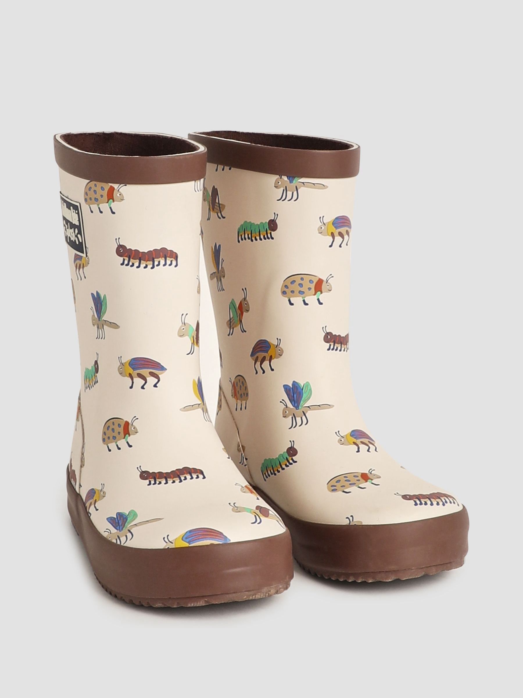 Brown Bug Print Wellies
