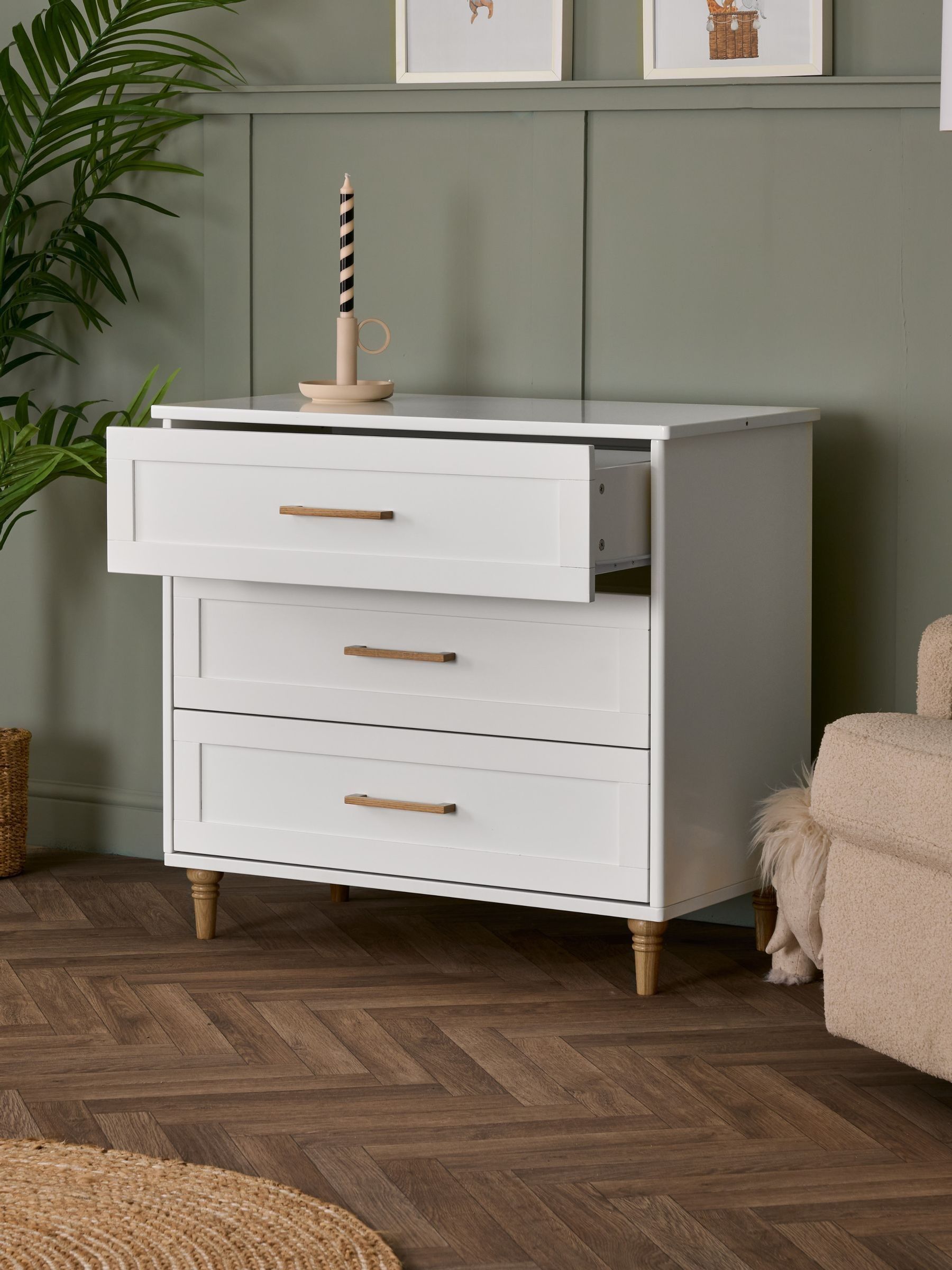 Obaby White Orla Nursery Changing Unit