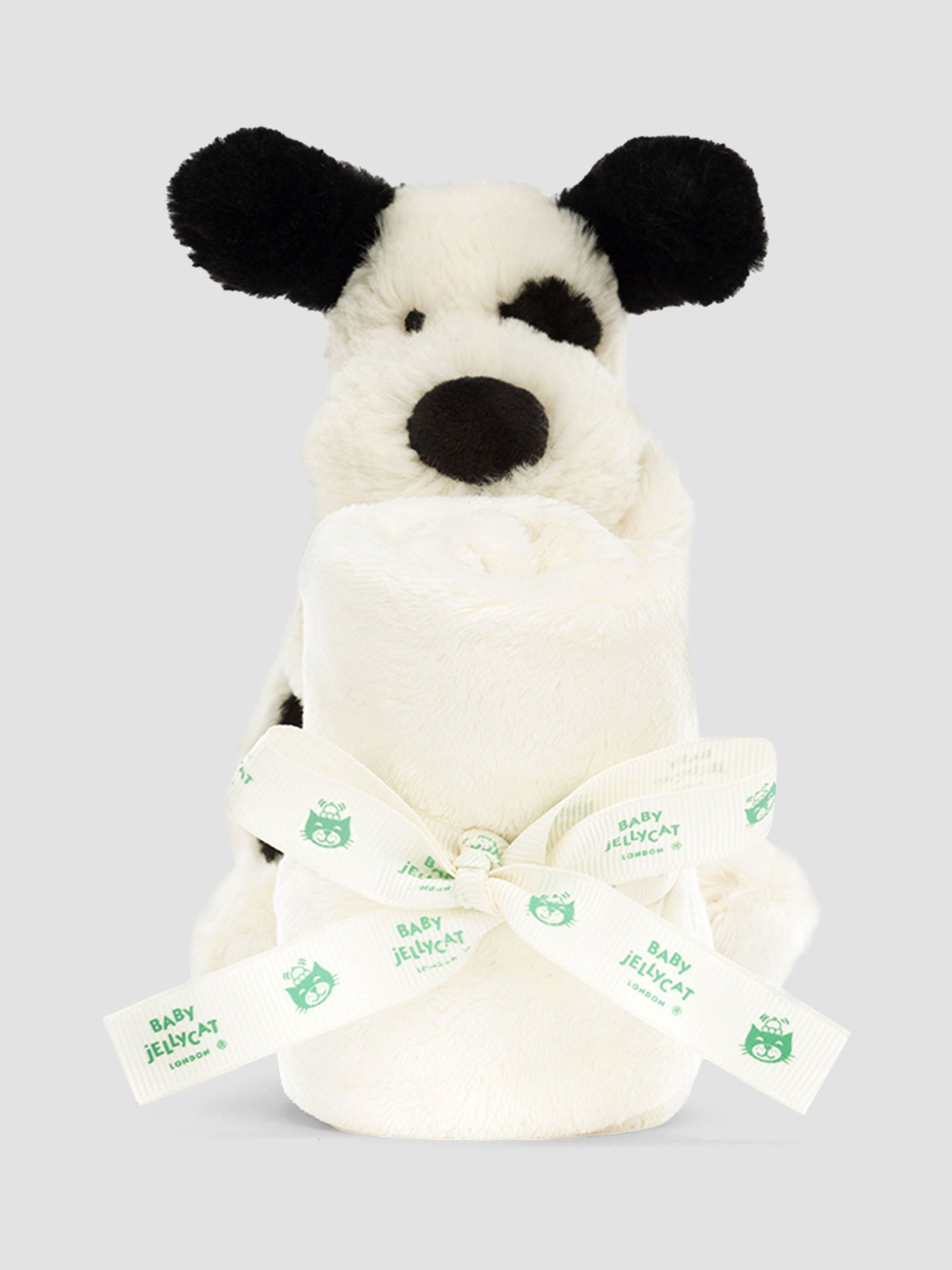 Jellycat Bashful Black & Cream Puppy Soother