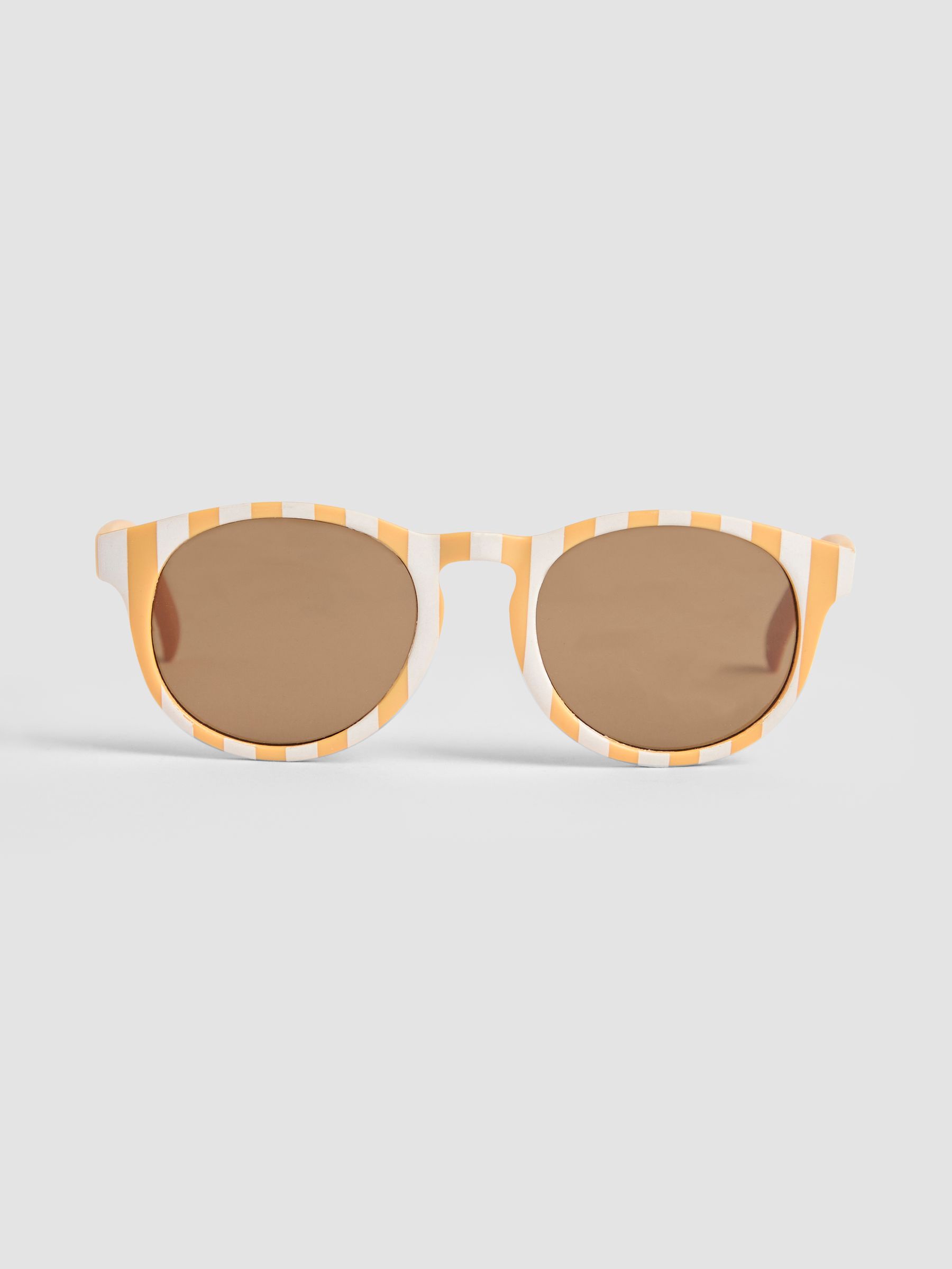 Tan Rounded Sunglasses