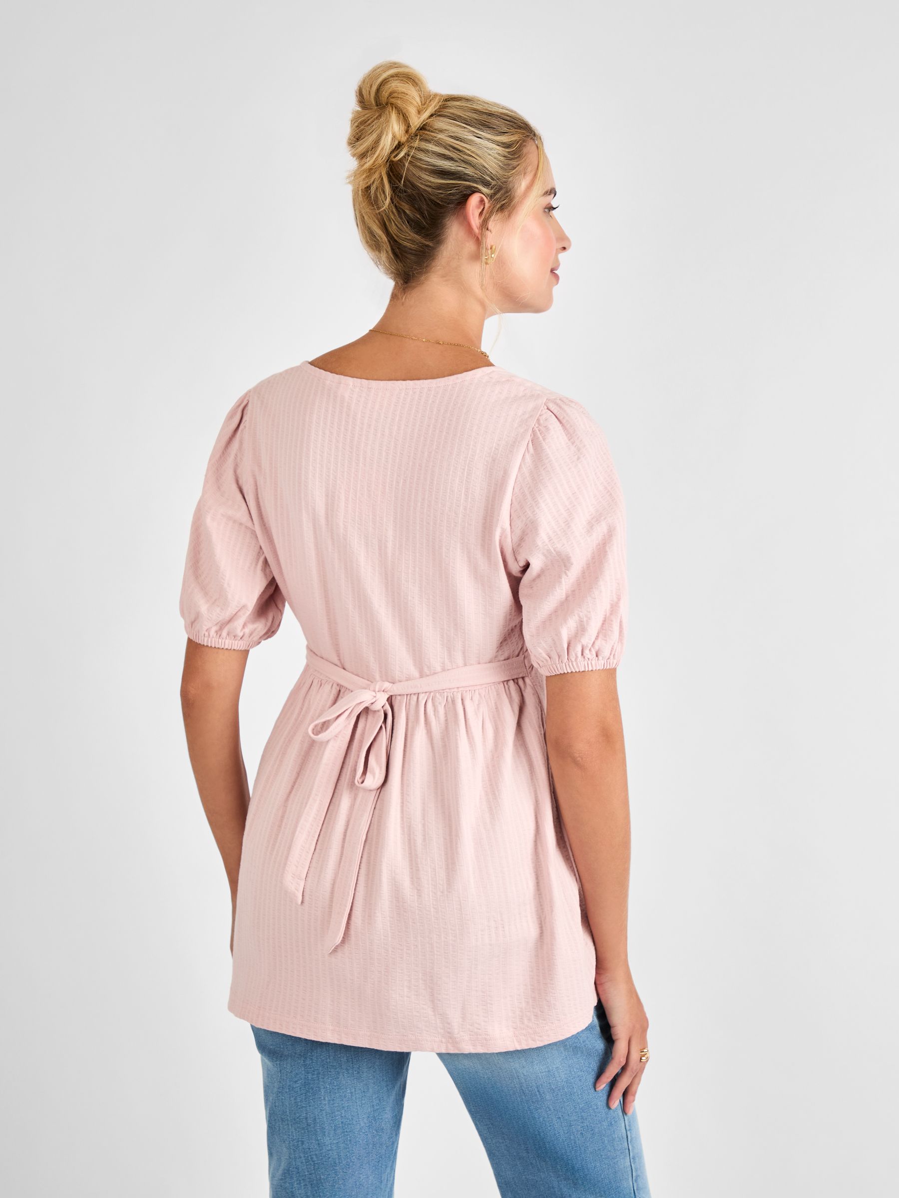Sage Short Sleeve Maternity Jersey Top