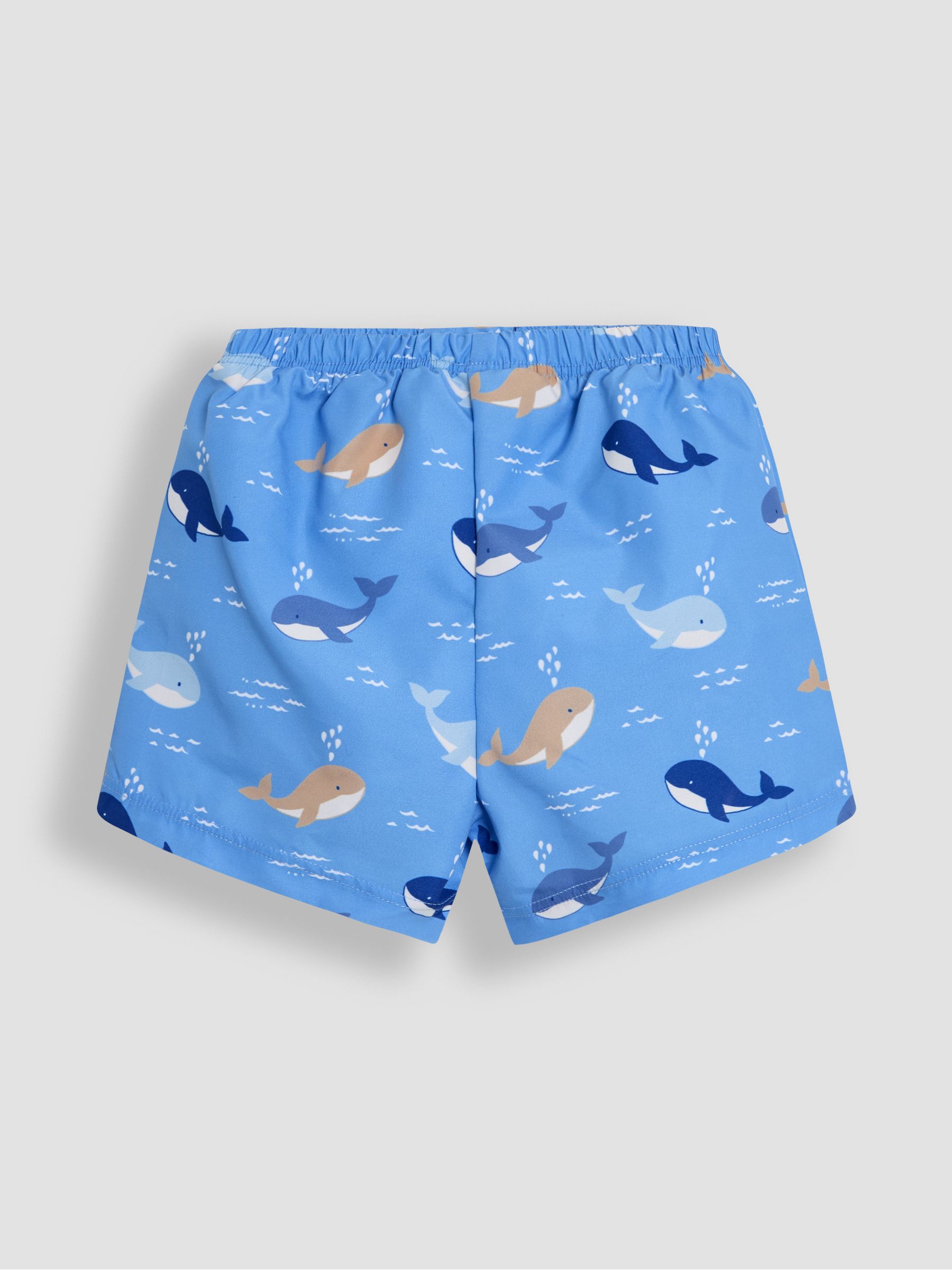 Blue Swim Shorts With Nappy