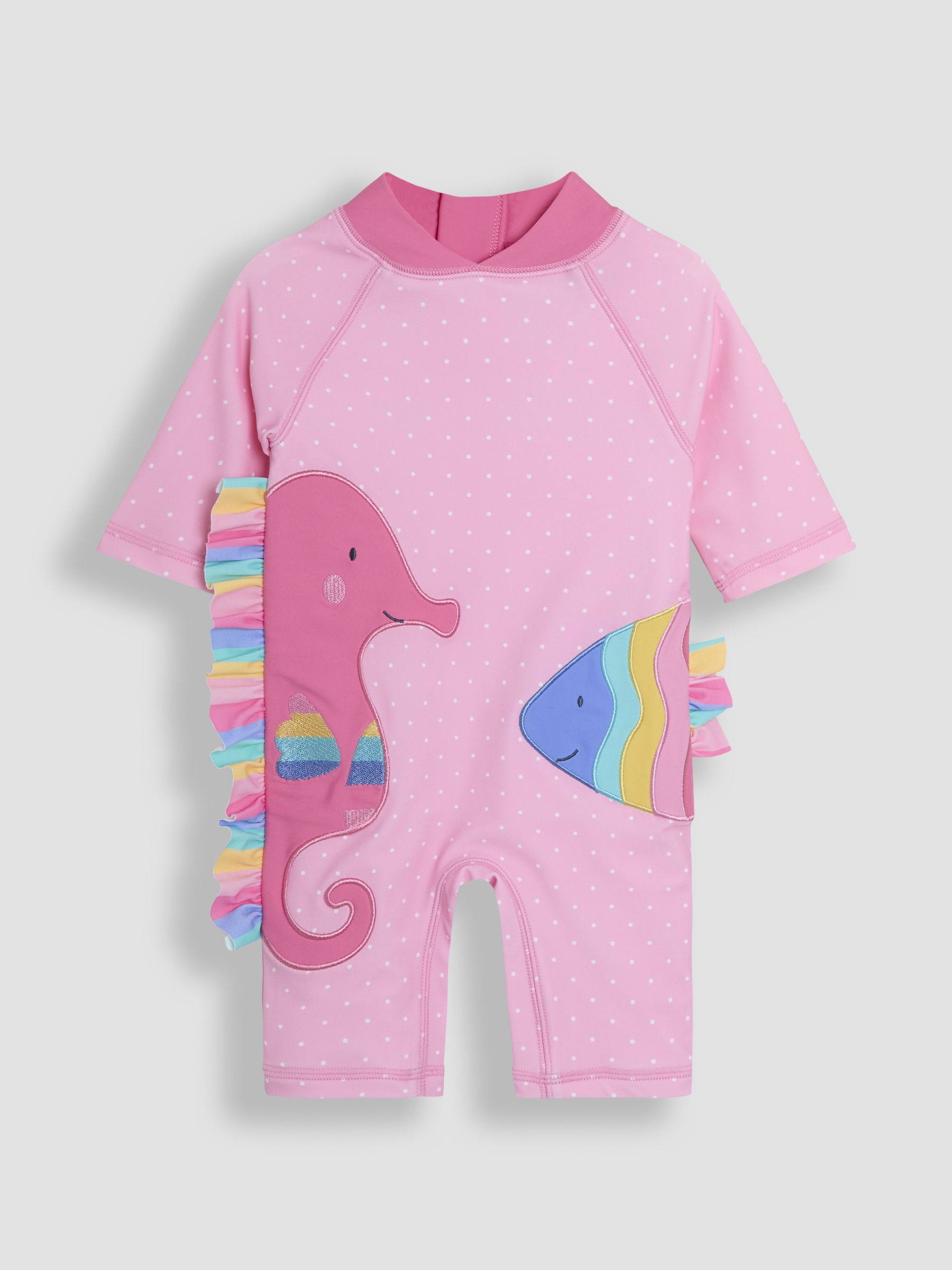 Fish Appliqué Sun Protection Suit