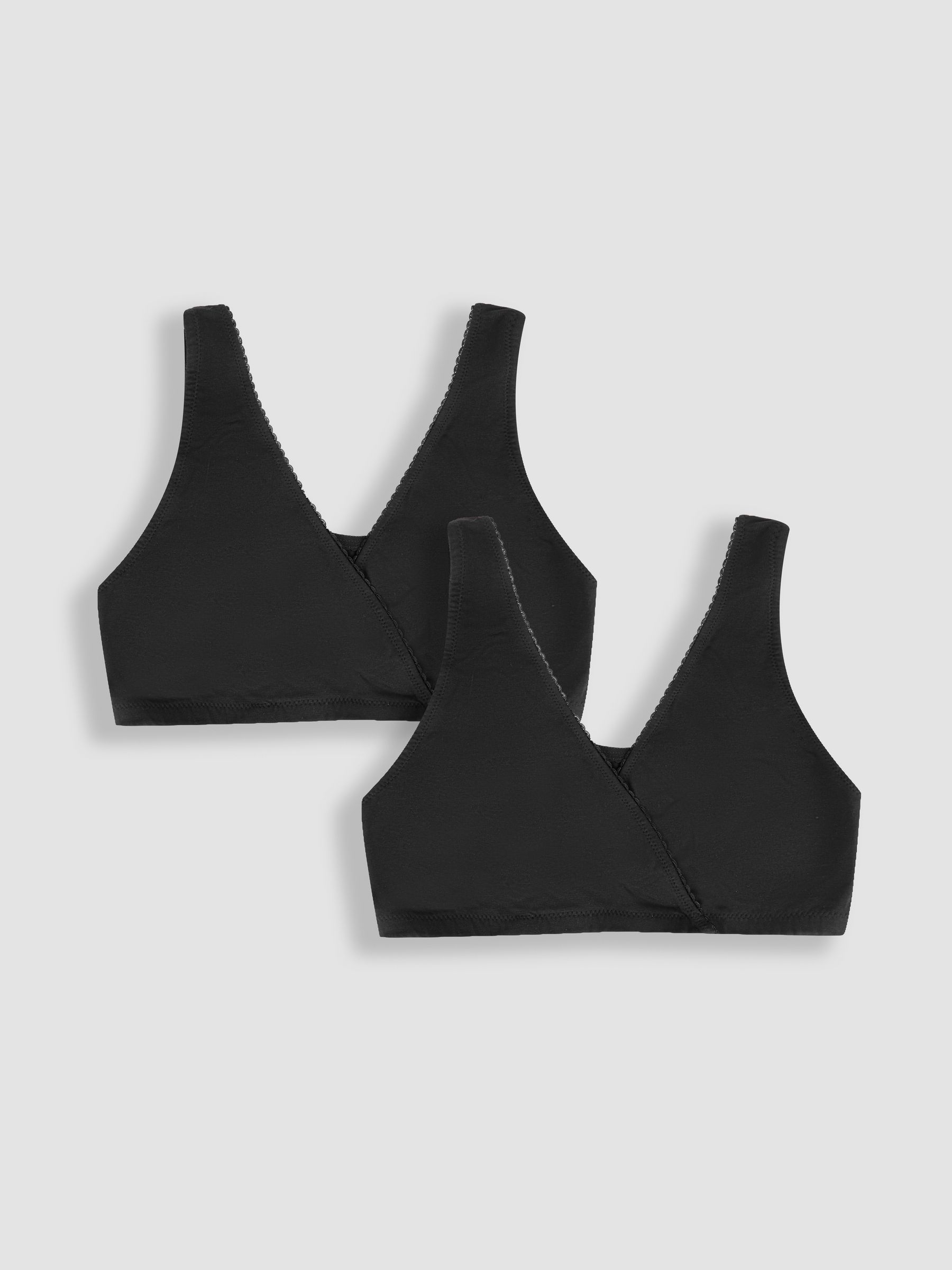 Black 2-Pack Maternity & Nursing Sleep Bras