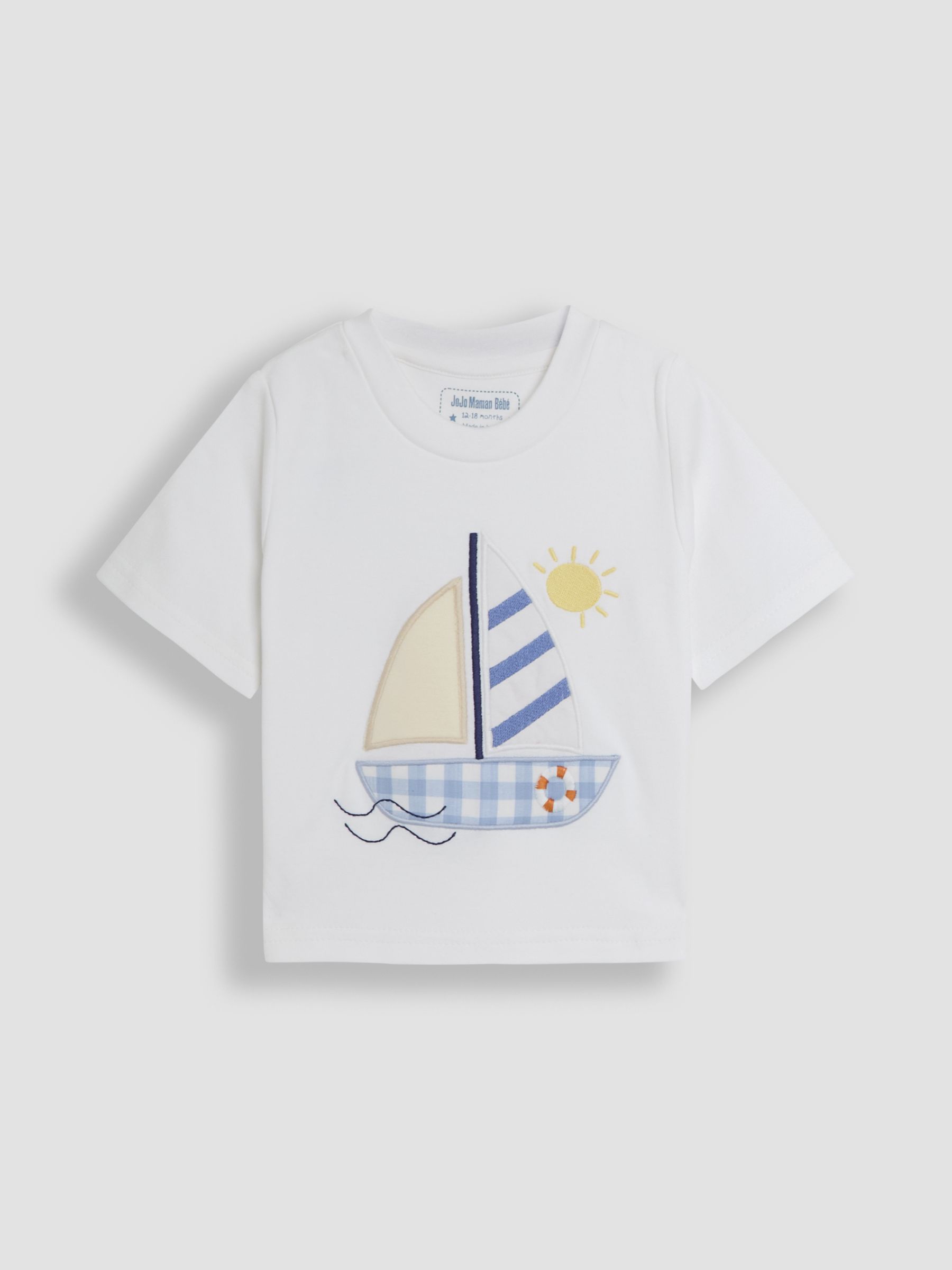 White Appliqué Woven Pyjamas