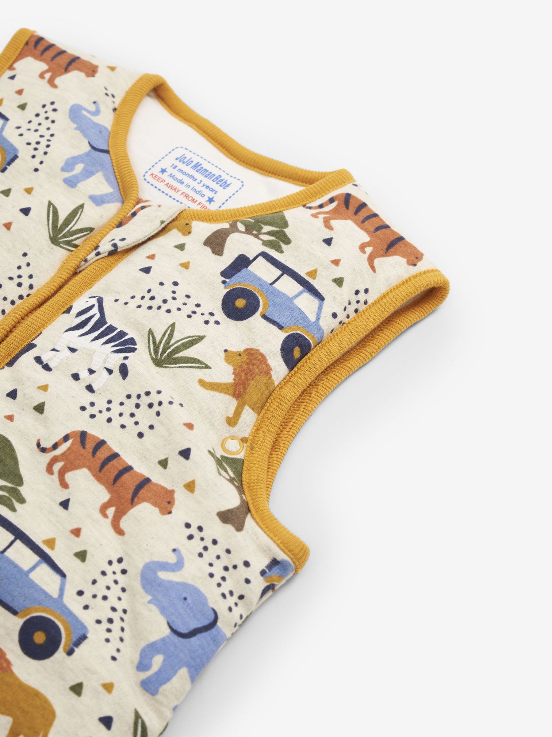 Oatmeal Safari 2.5 Tog Toddler Sleeping Bag