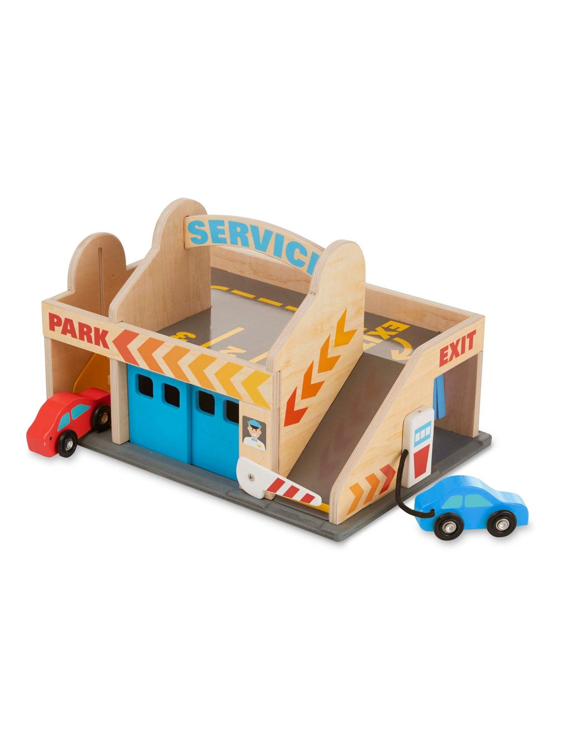 Melissa & Doug Service Station Parking Garage