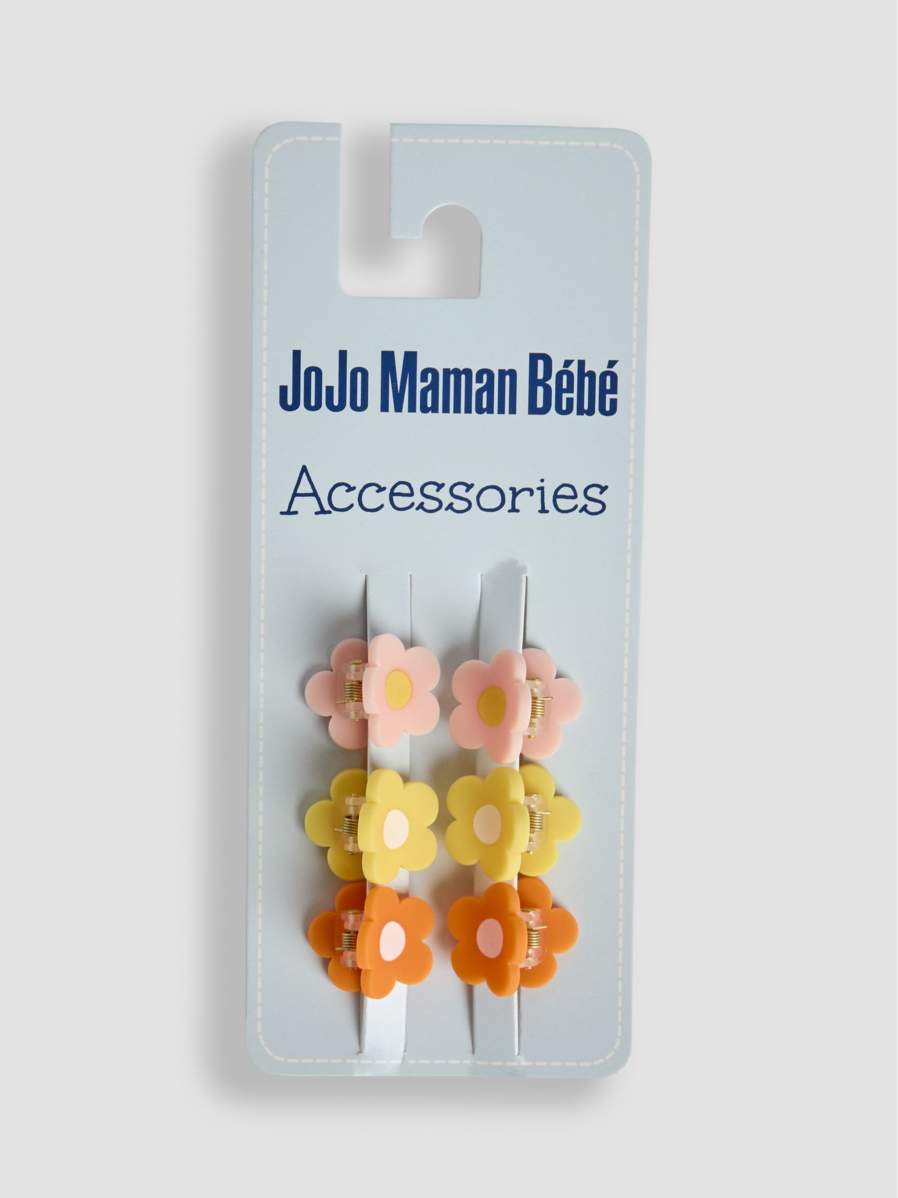 Orange 6-Pack Claw Clips