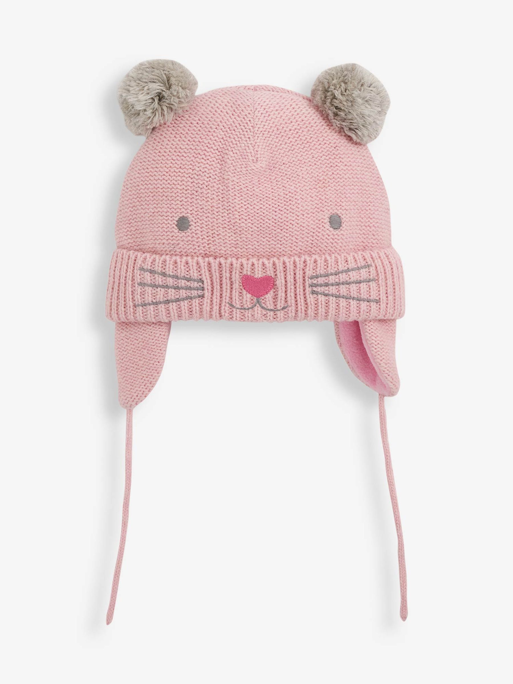 Pink Girls' Cat Hat