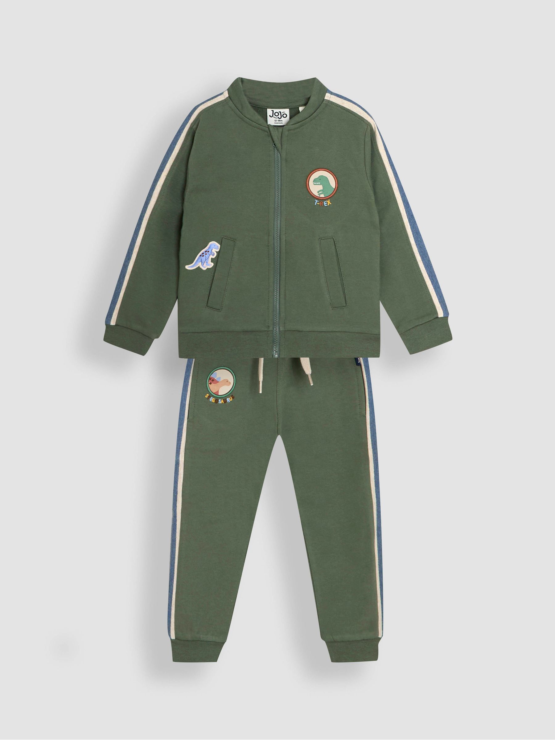 Navy Blue Tractor 2-Piece Zip-Up Tracksuit