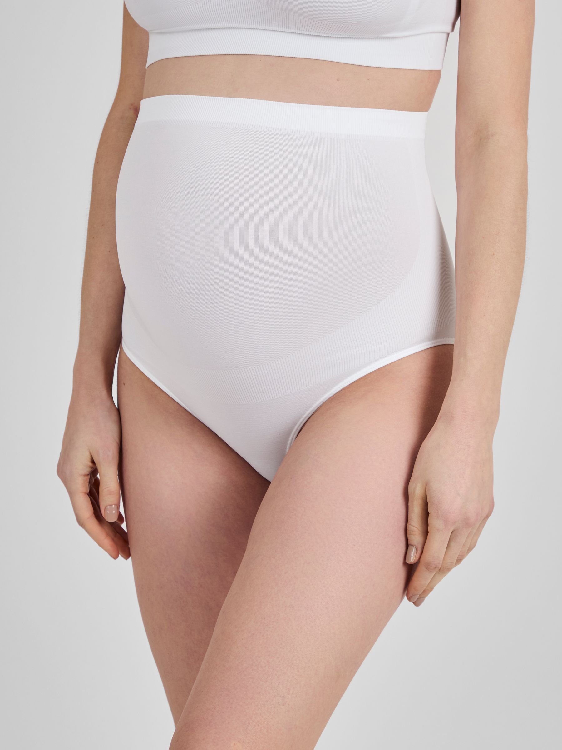 White 2-Pack Maternity Support Knickers