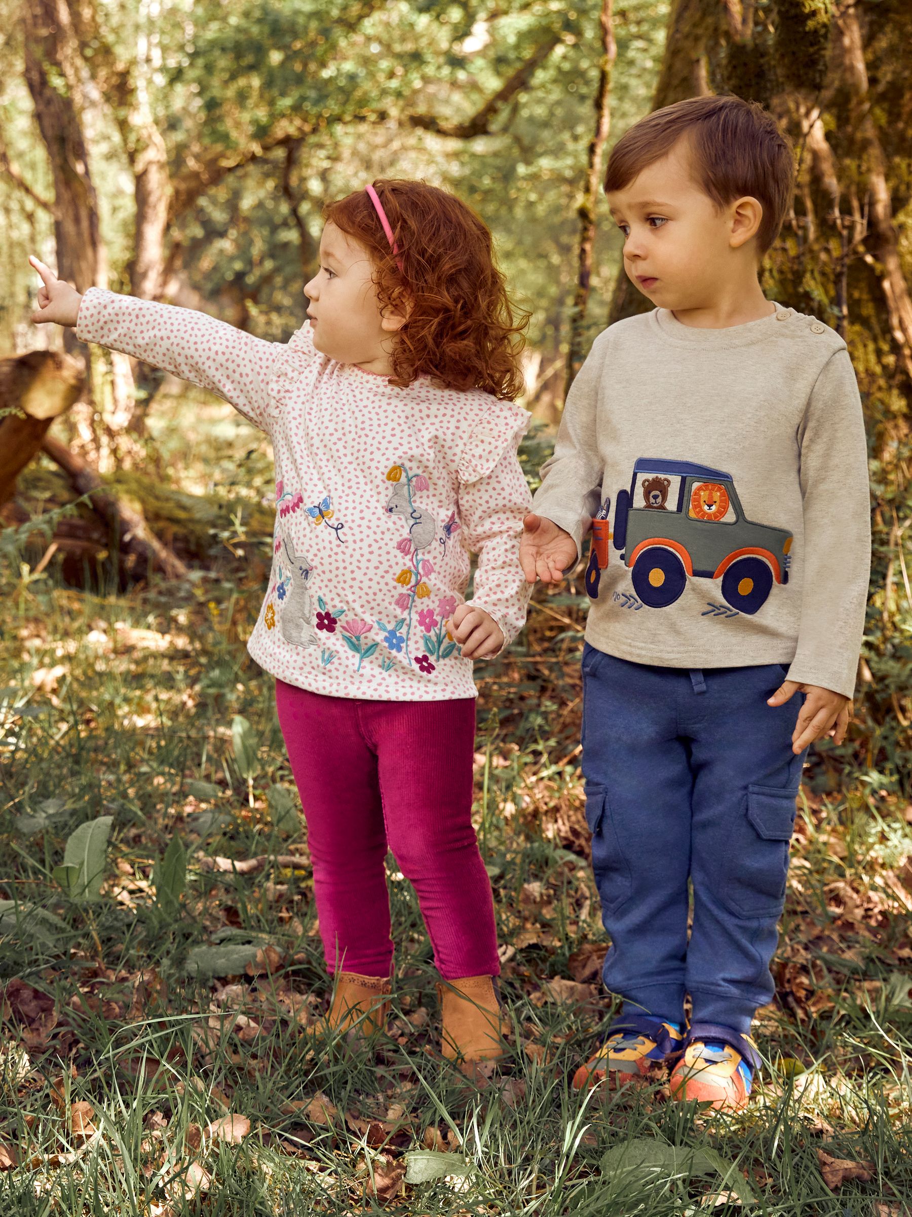 Berry Pink & Indigo Blue 2-Pack Jersey Cord Jeggings