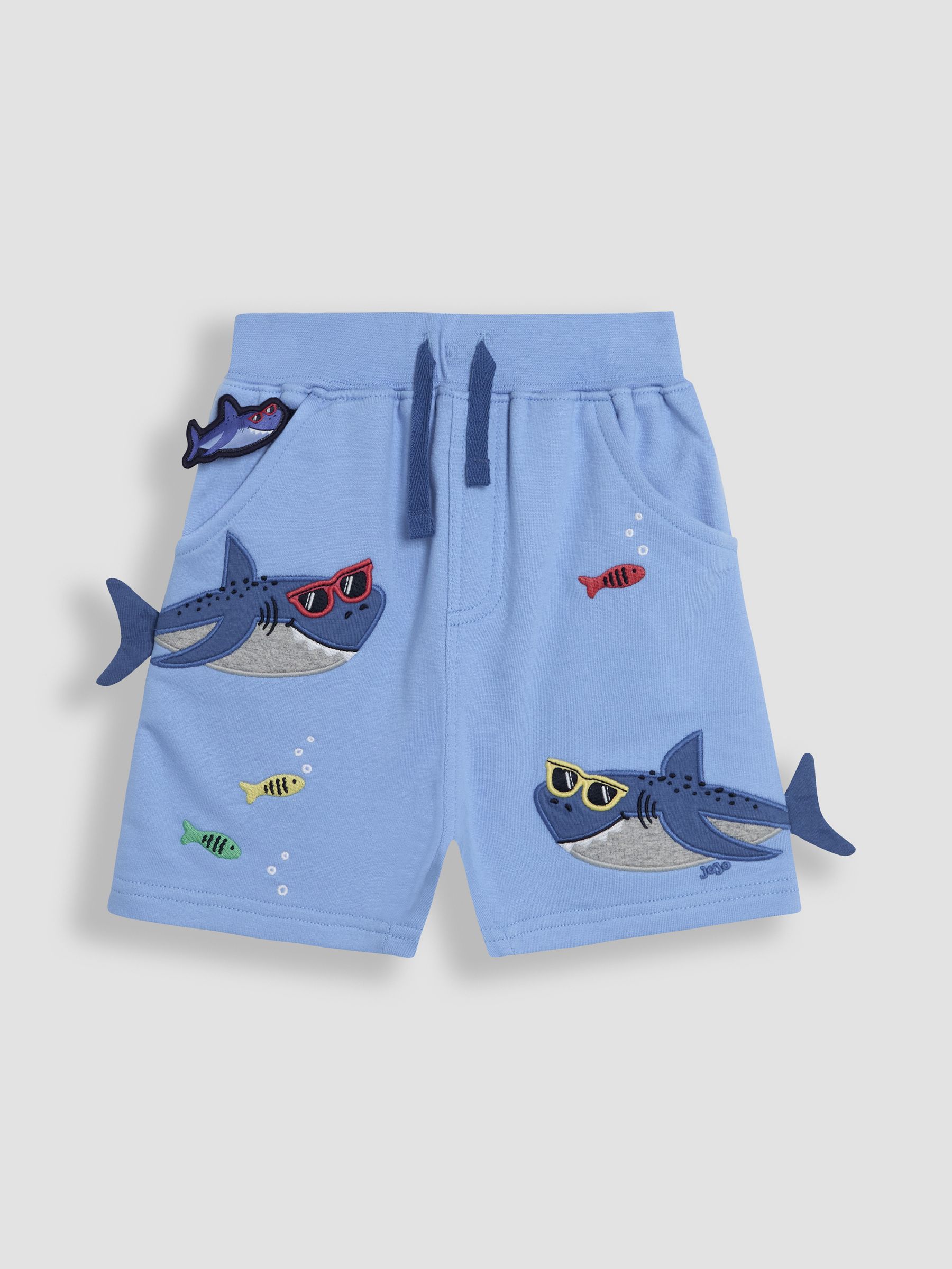 Khaki Green Giraffe Appliqué Shorts