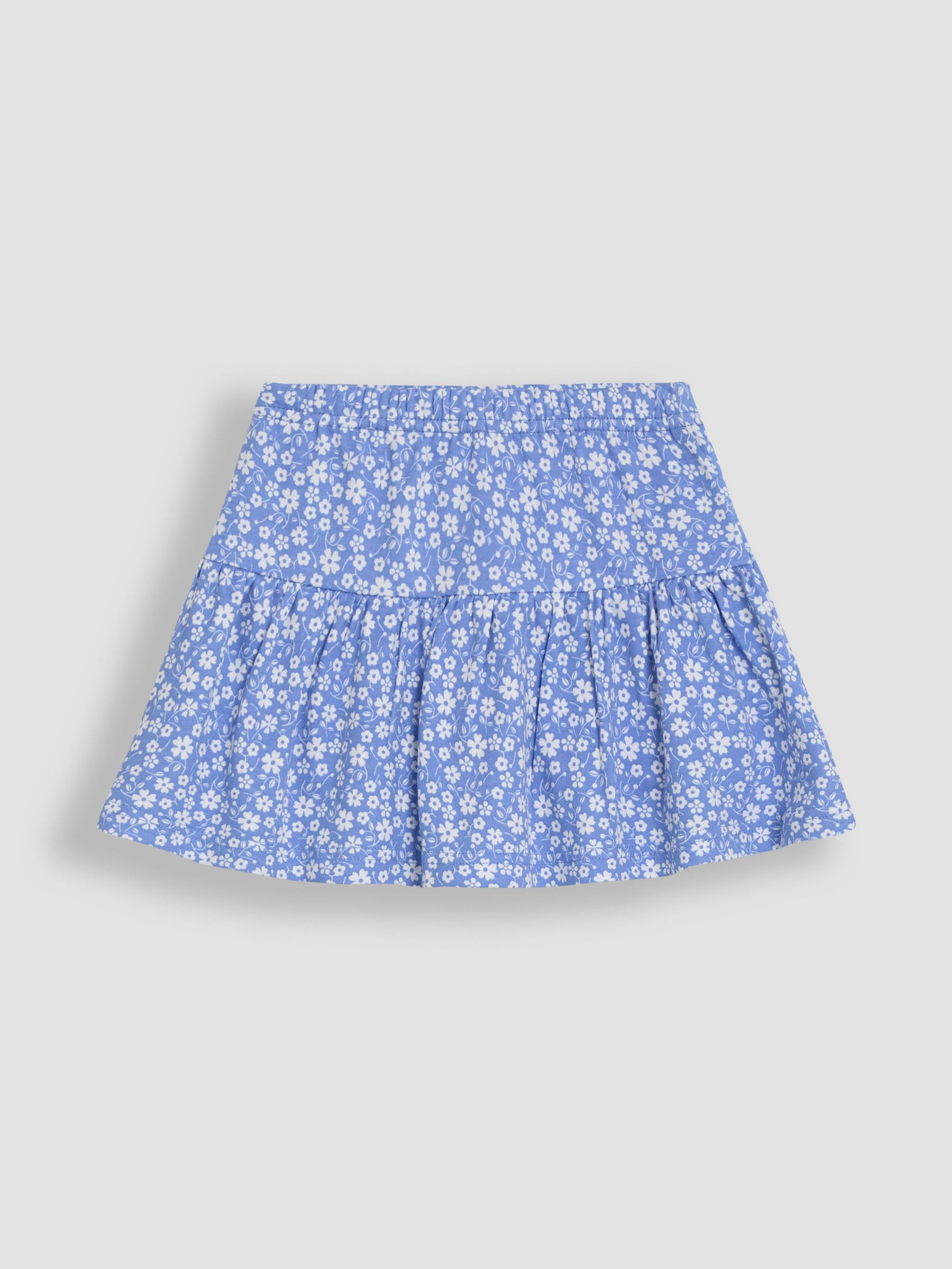 Pink Cherry Ditsy Floral Print Printed 100% Cotton Skort