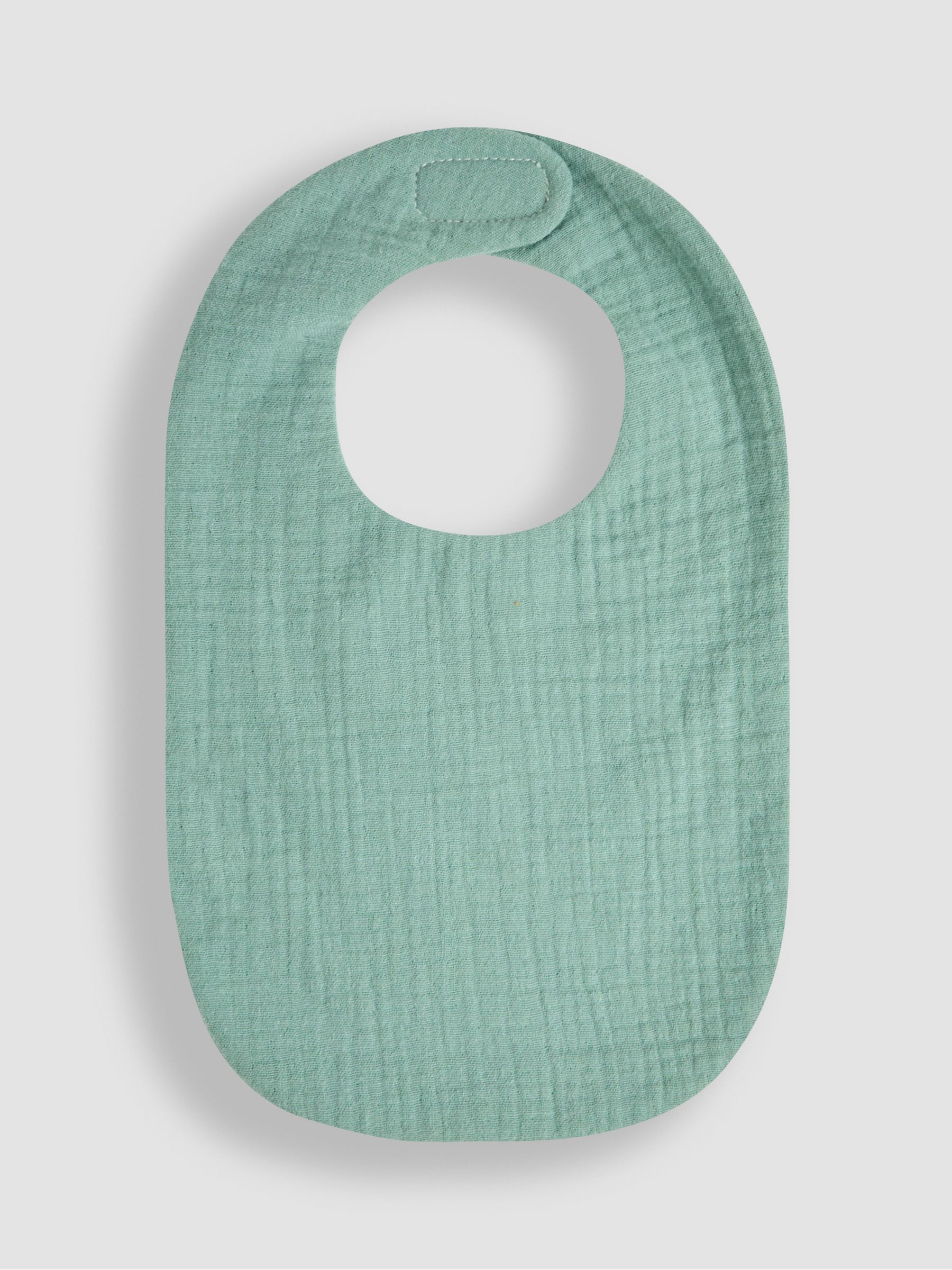 Green Baby Muslin Frill Bib