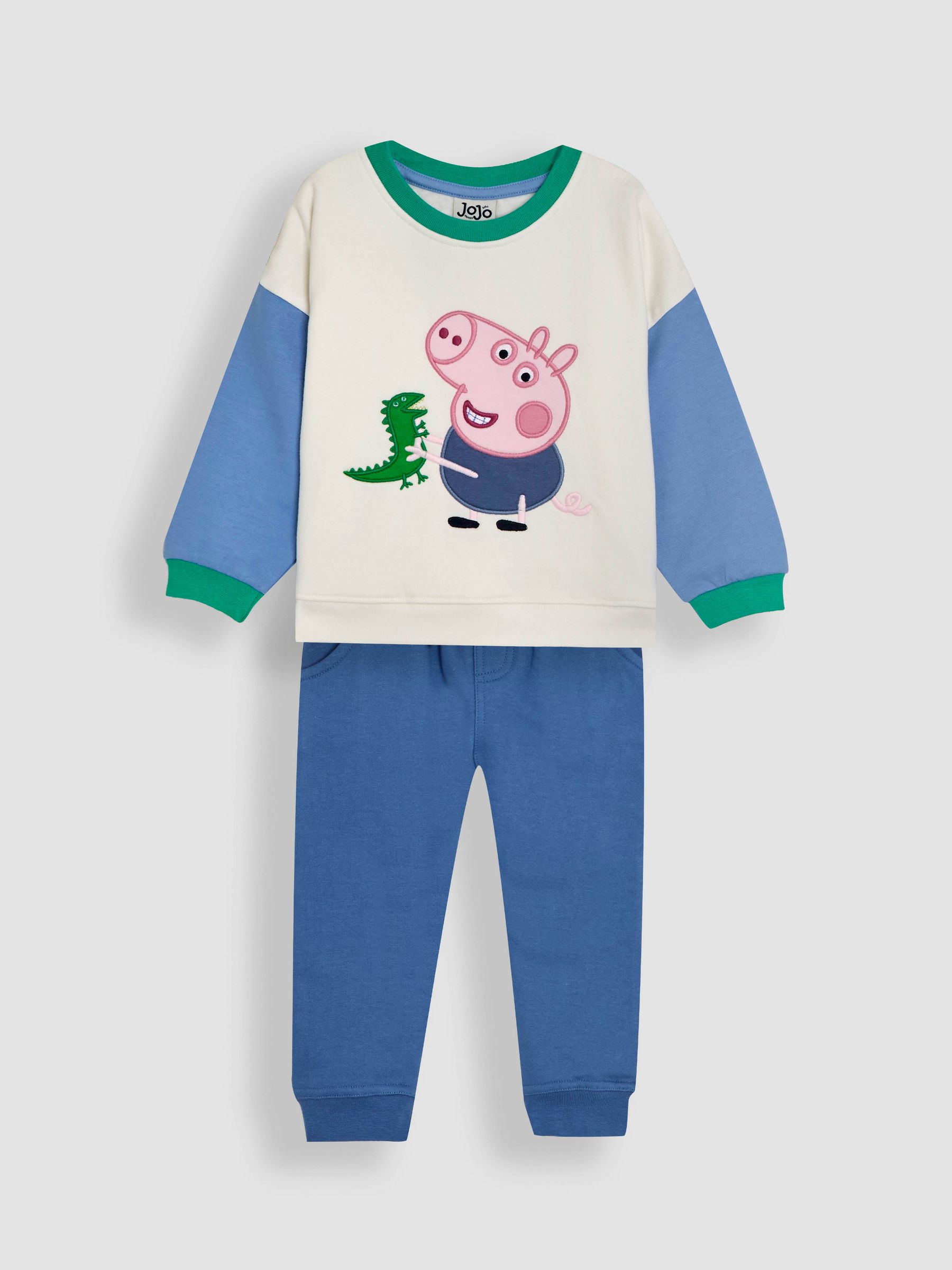Blue 2-Piece Peppa Pig Appliqué Sweatshirt & Joggers Set