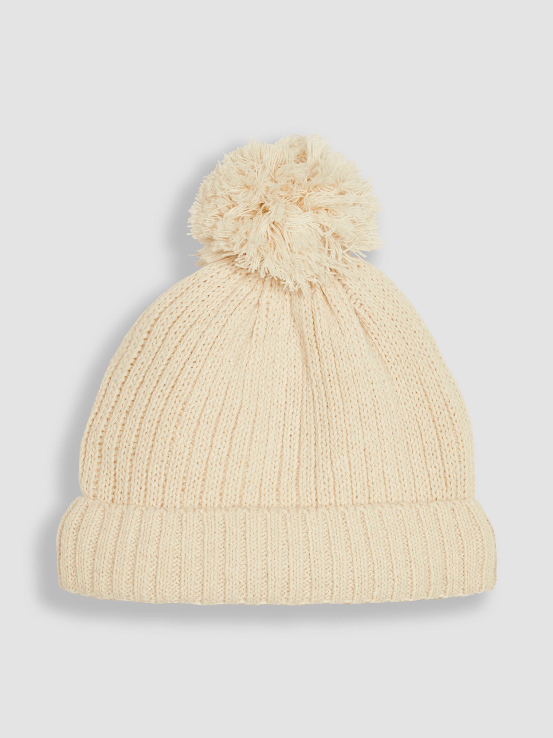 Cream Rib Hat & Gloves Set
