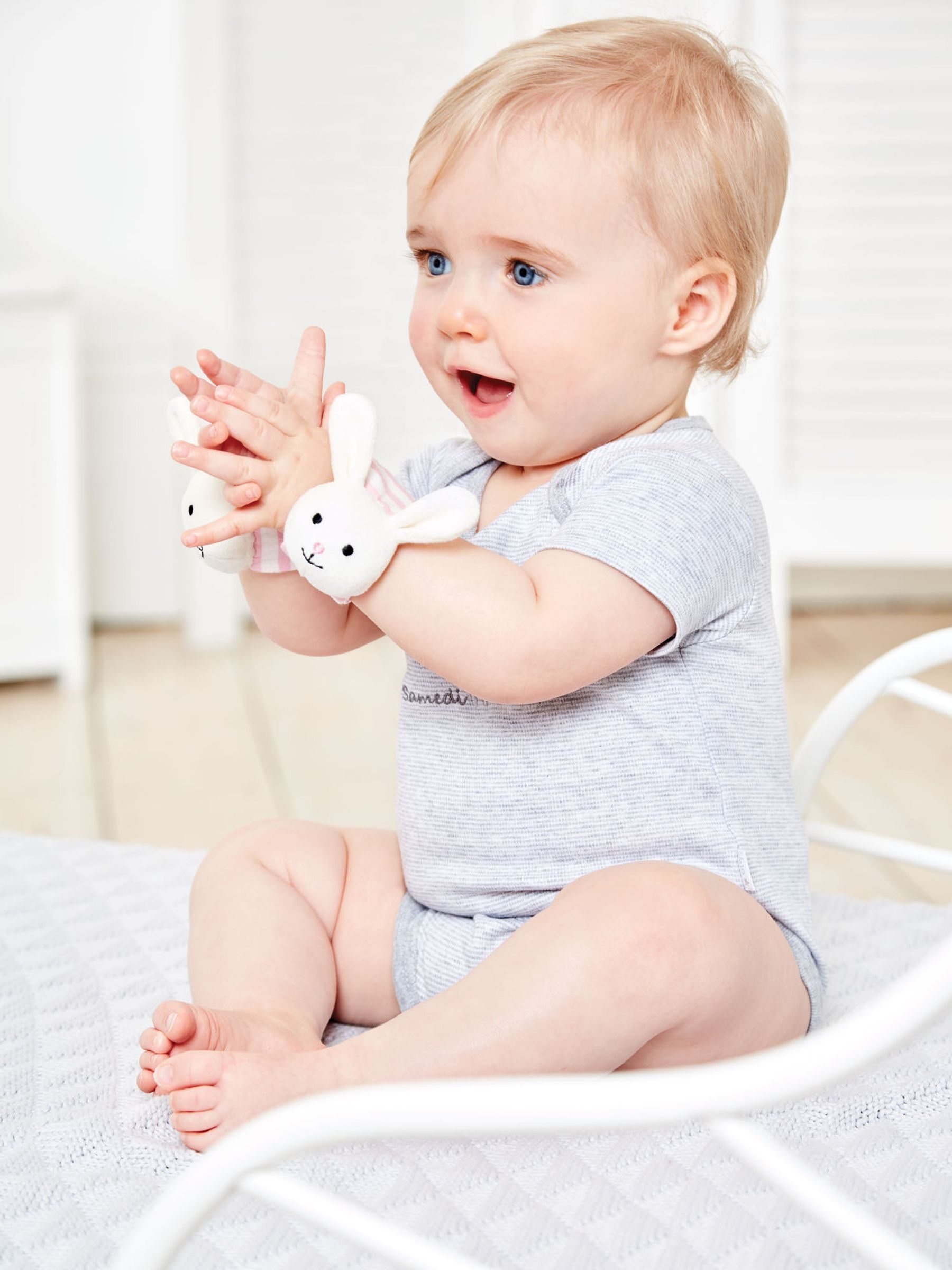Bunny Wrist Soft Rattles