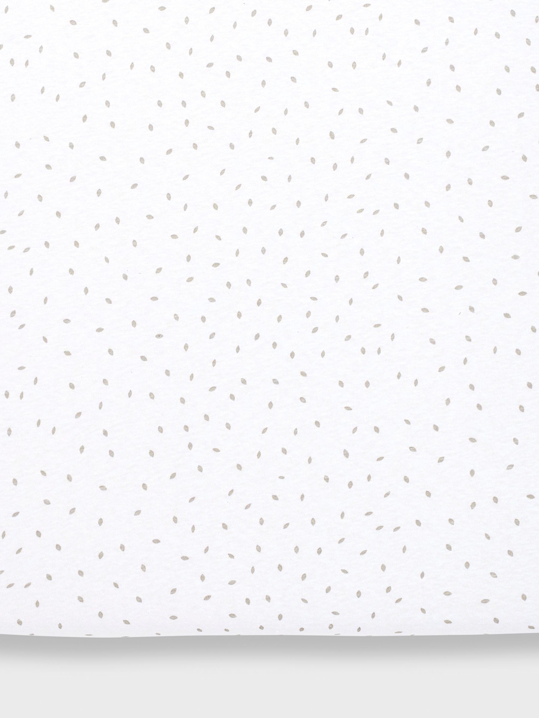 The Little Green Sheep White Kids Crib Fitted Sheet