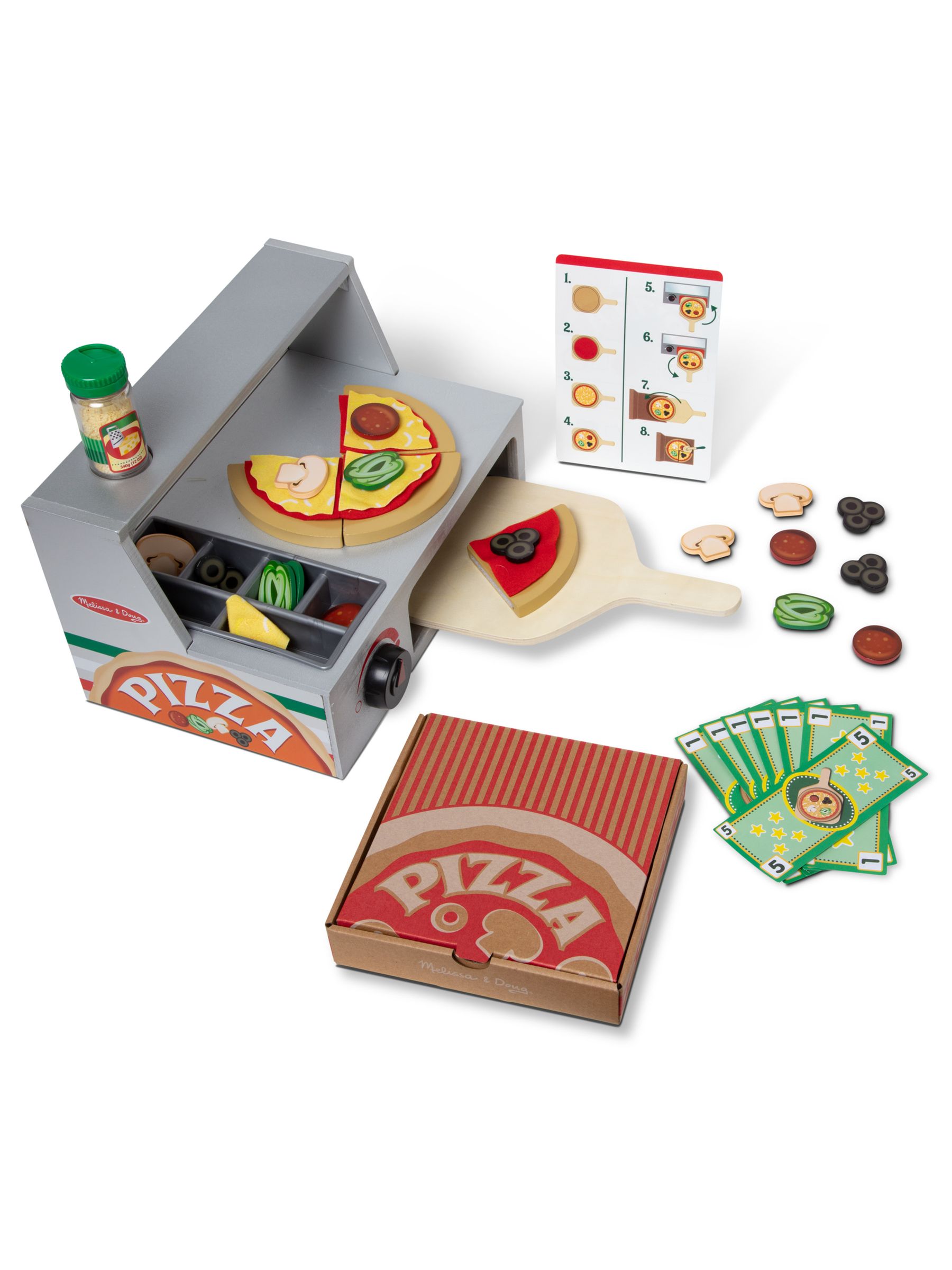 Melissa & Doug Natural Top And Bake Pizza Counter
