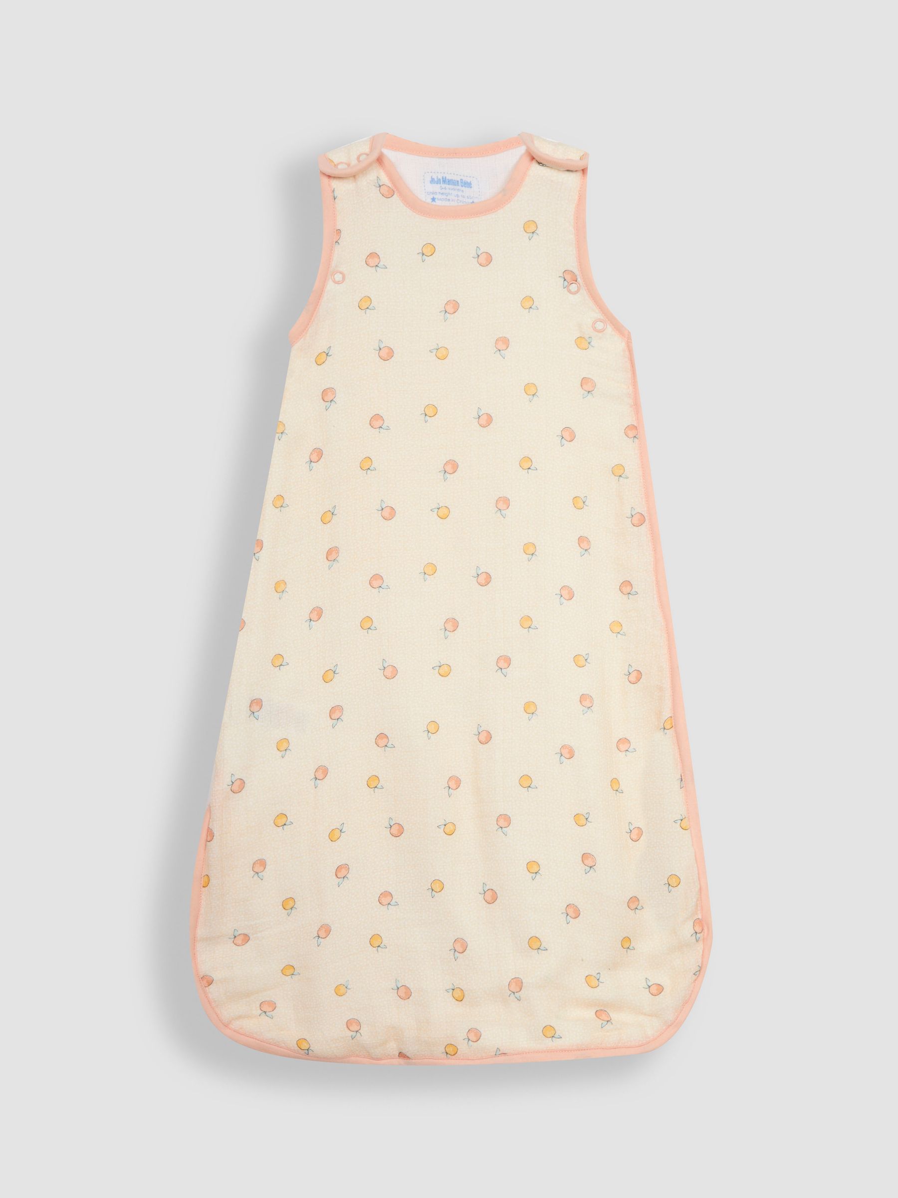 Apples & Oranges 1 Tog Baby Muslin Sleeping Bag