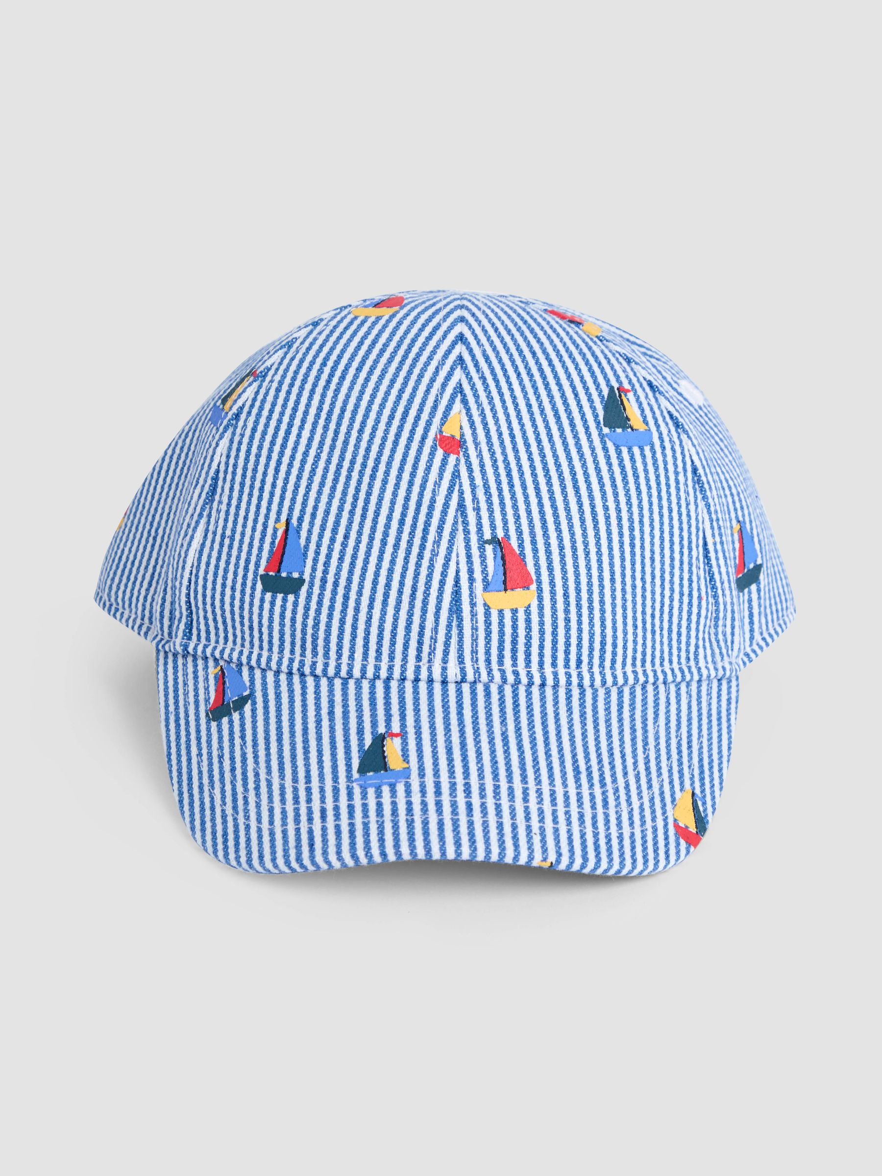 Blue Embroidered Cap
