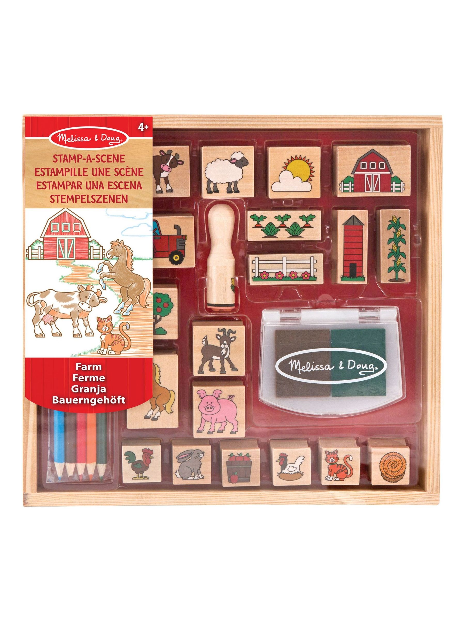 Melissa & Doug Multi Stamp A Scene Farm