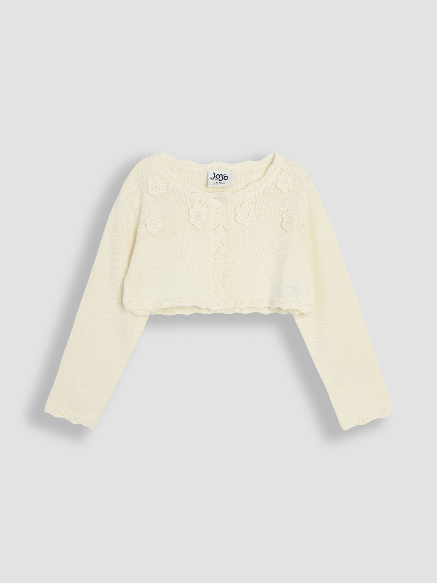Yellow Floral Bolero Cardigan