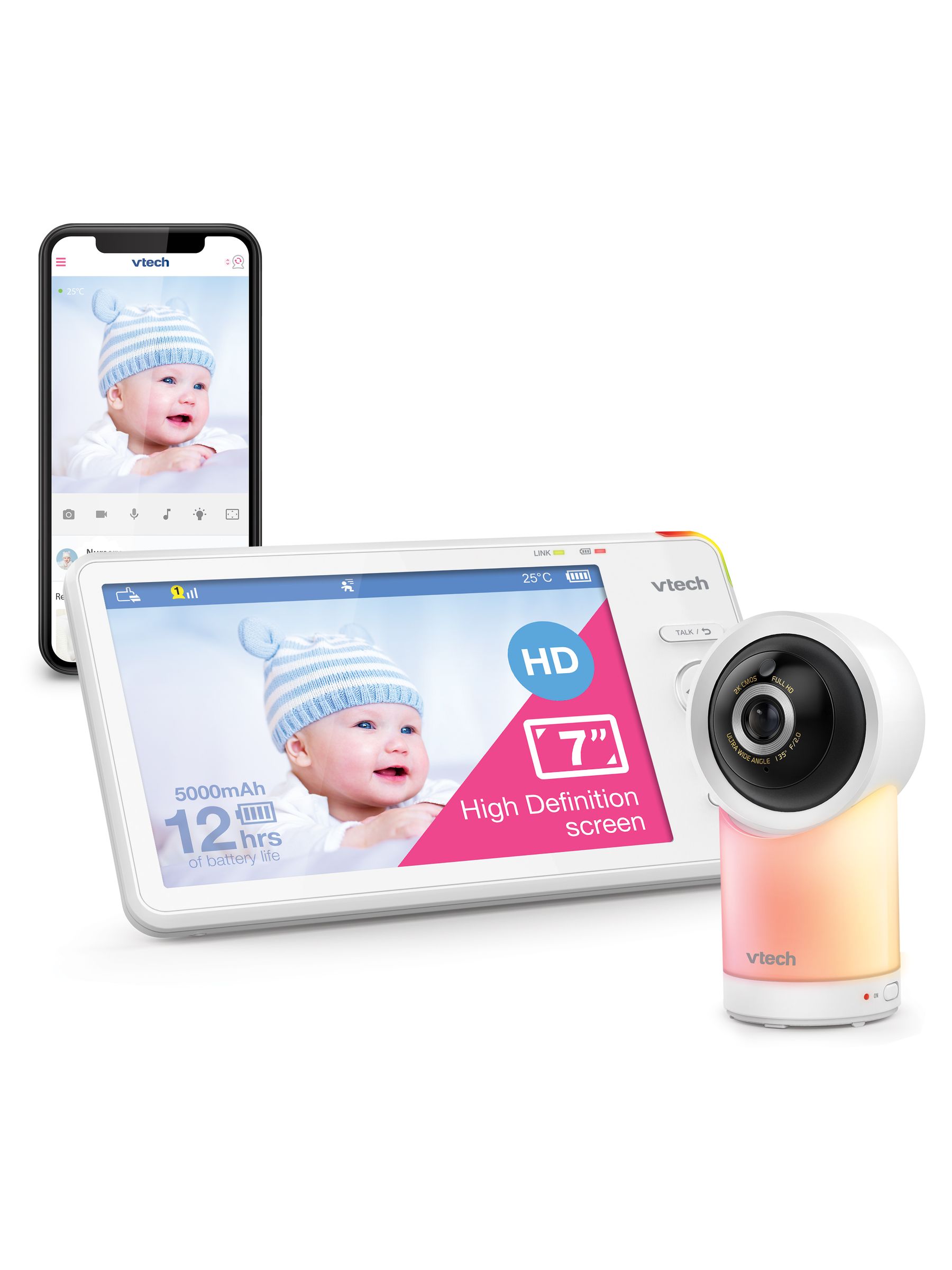 V-Tech RM7766HD 7inch Smart Wi-Fi Baby Monitor