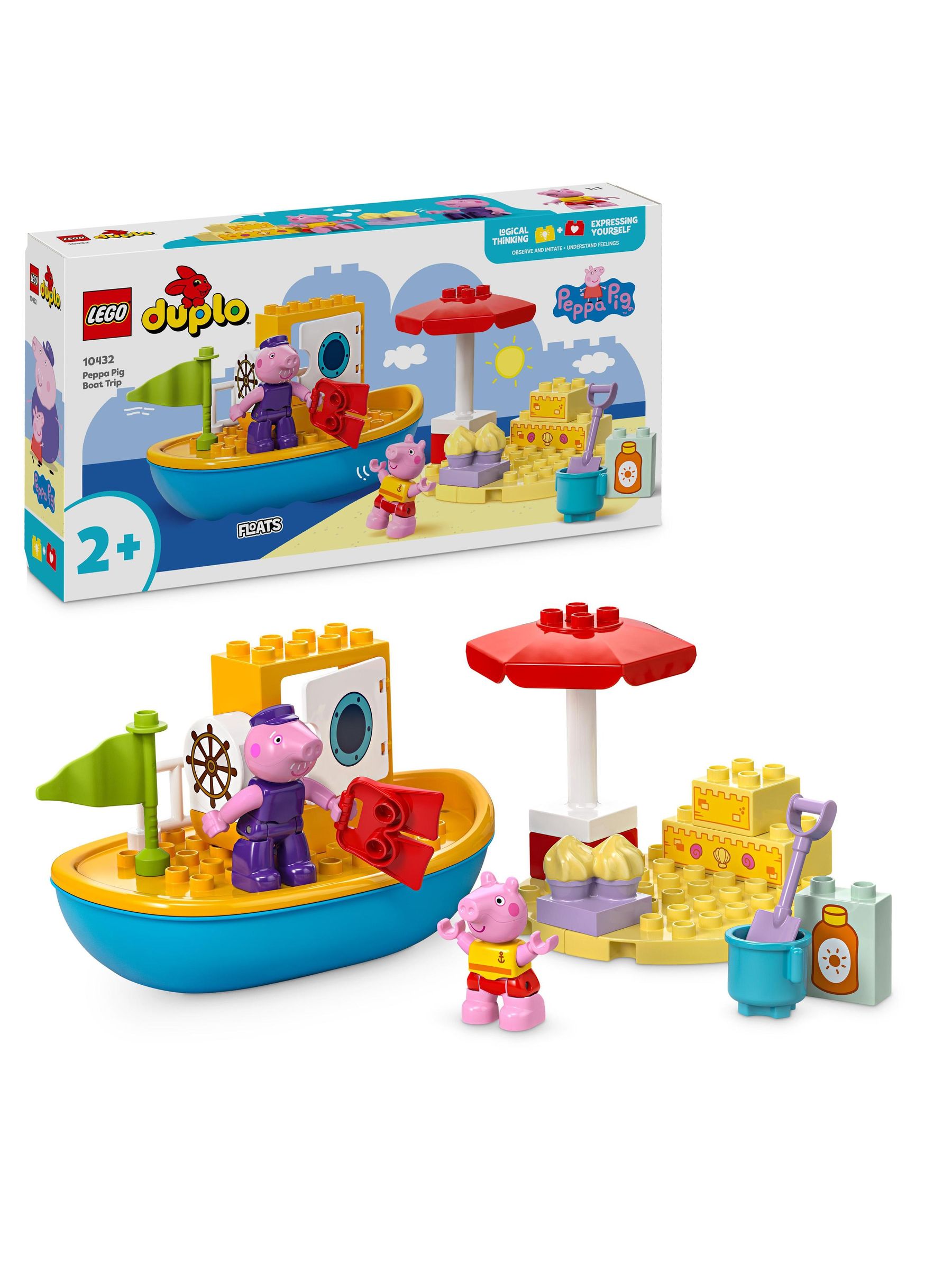 LEGO DUPLO Peppa Pig Boat Trip Playset Toy