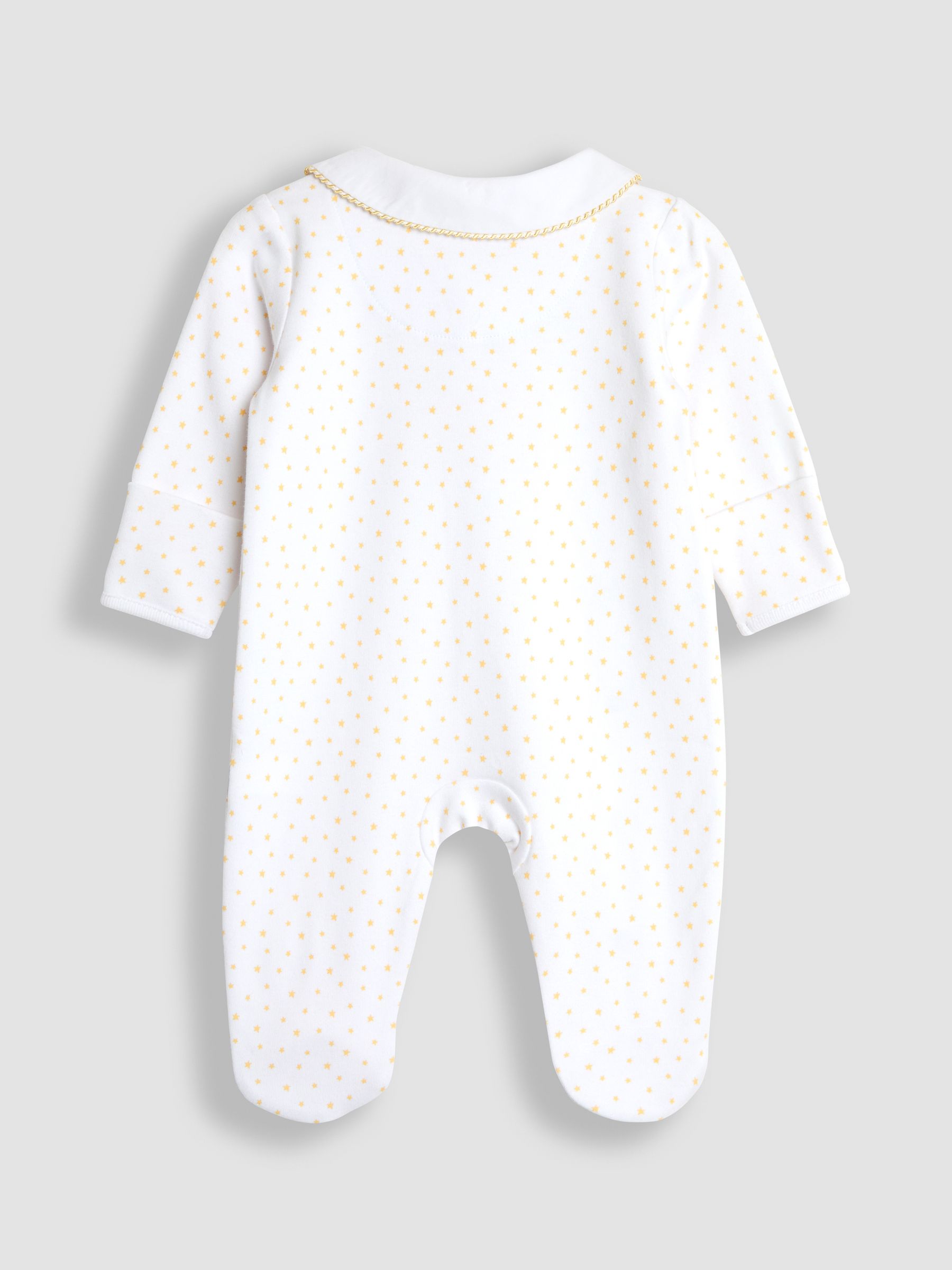 White Welcome Little One Sleepsuit