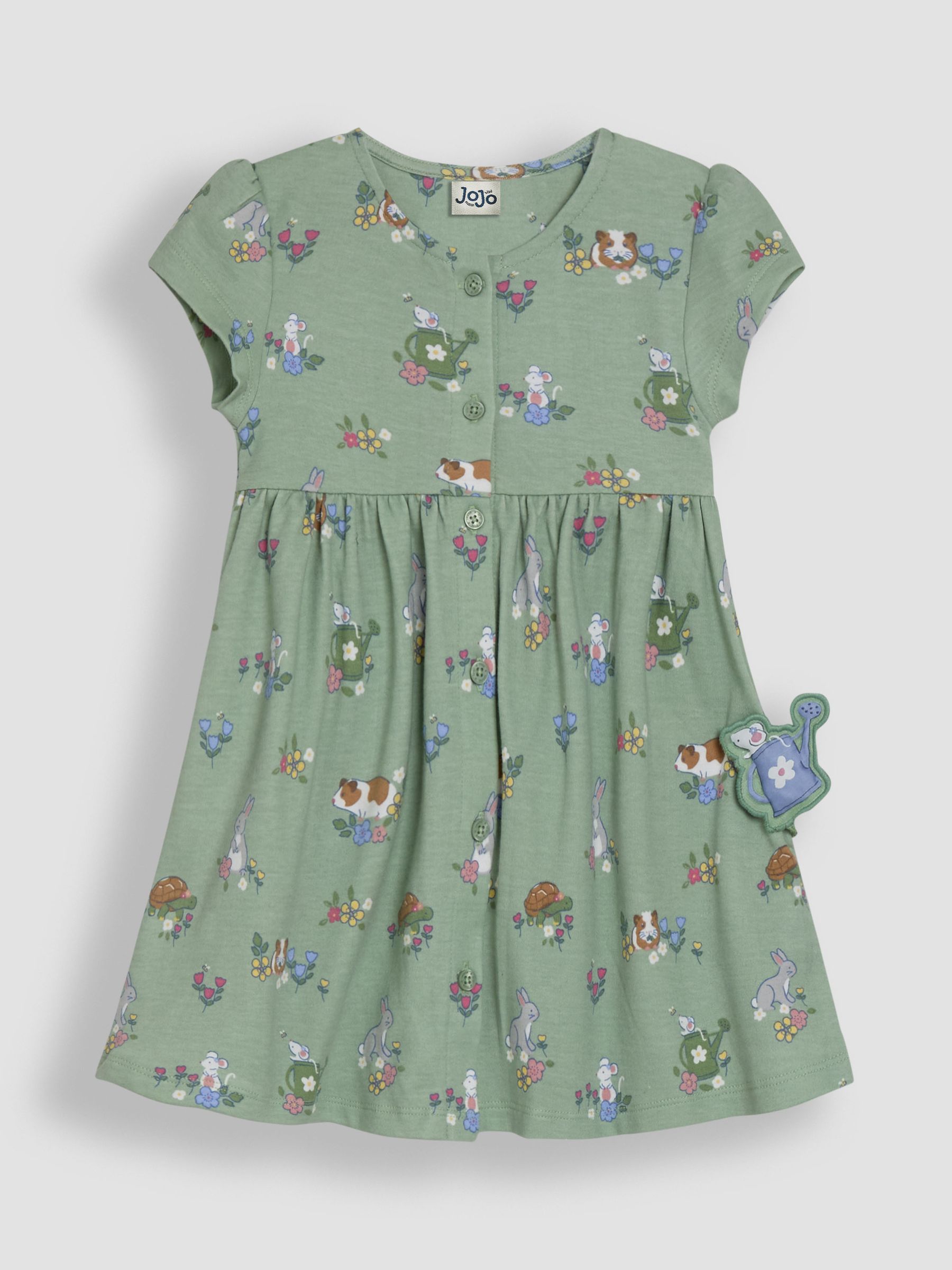 Pink Unicorn Button Through Dress