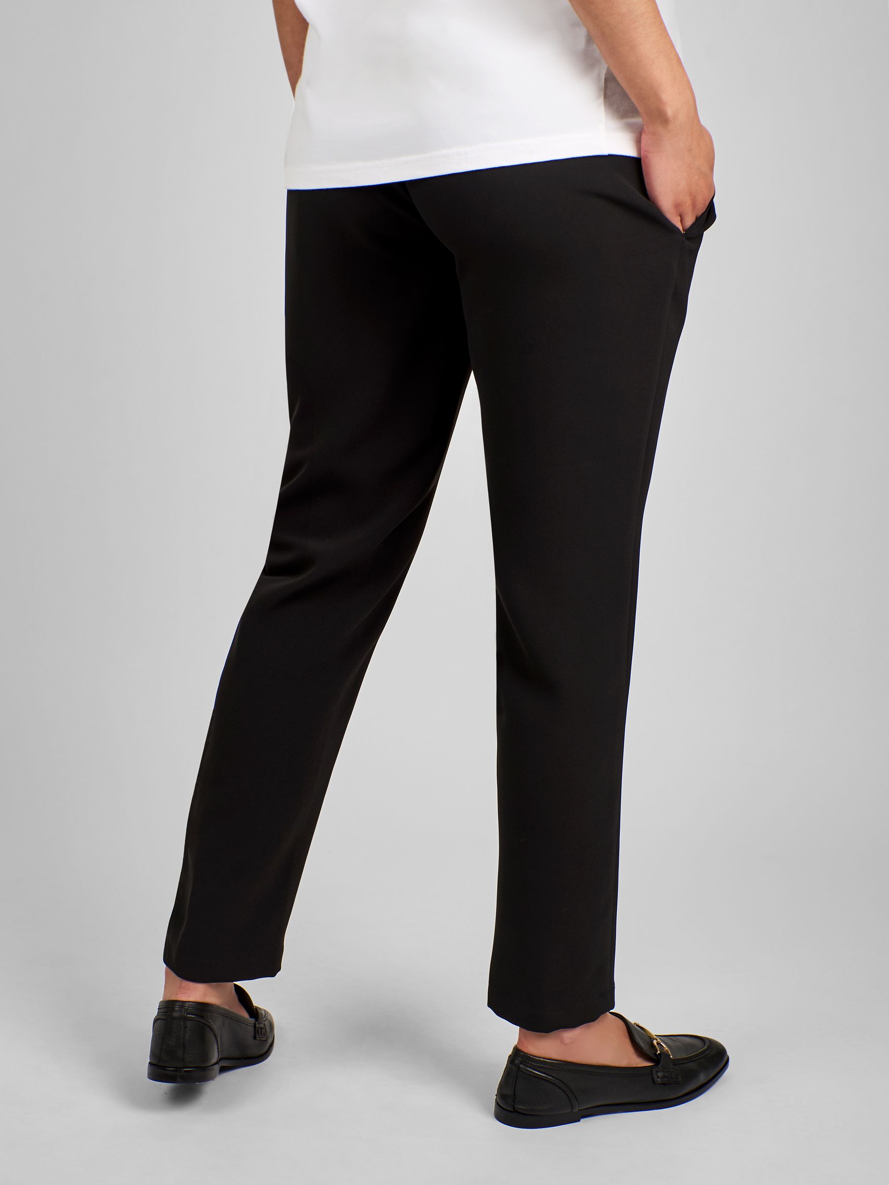 Black Tapered Maternity Trousers