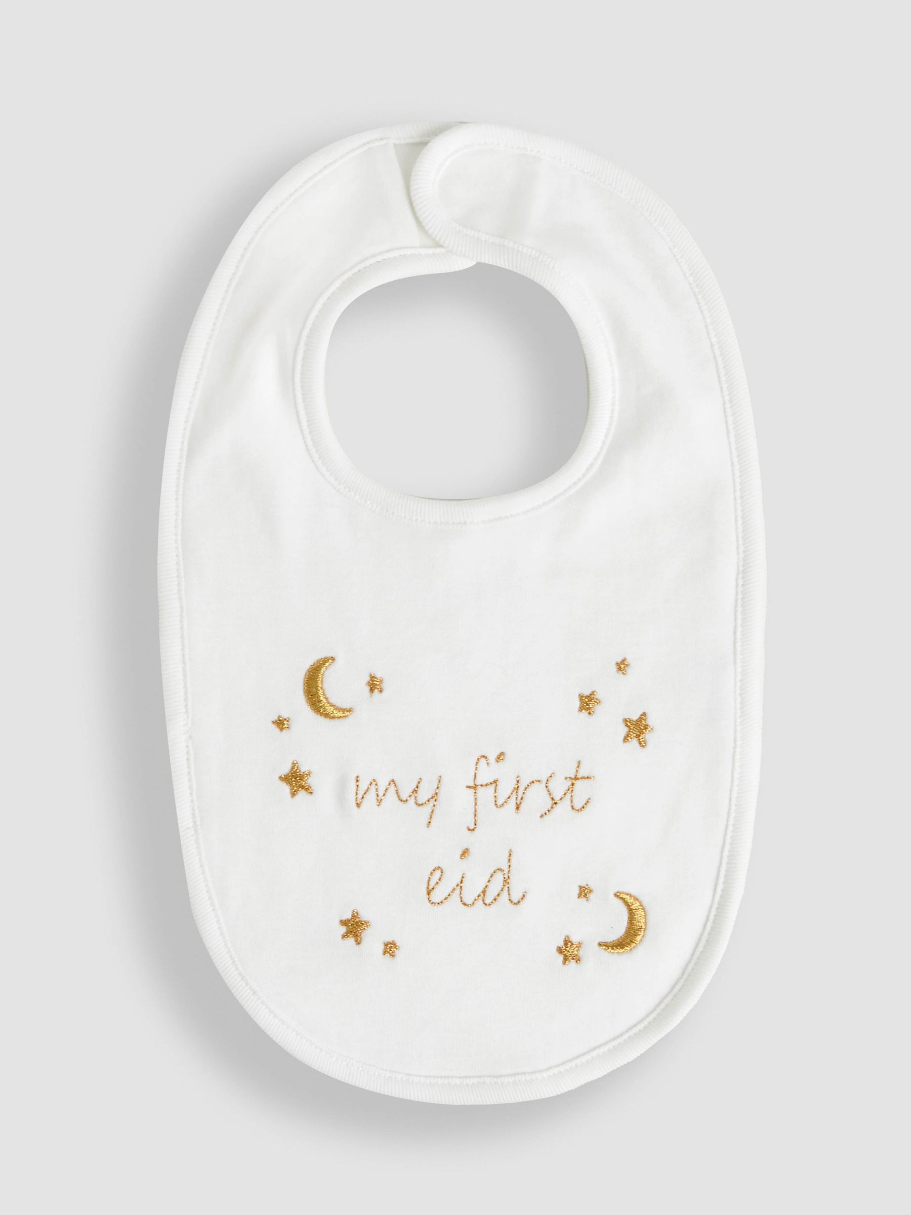 White My First Eid Bib