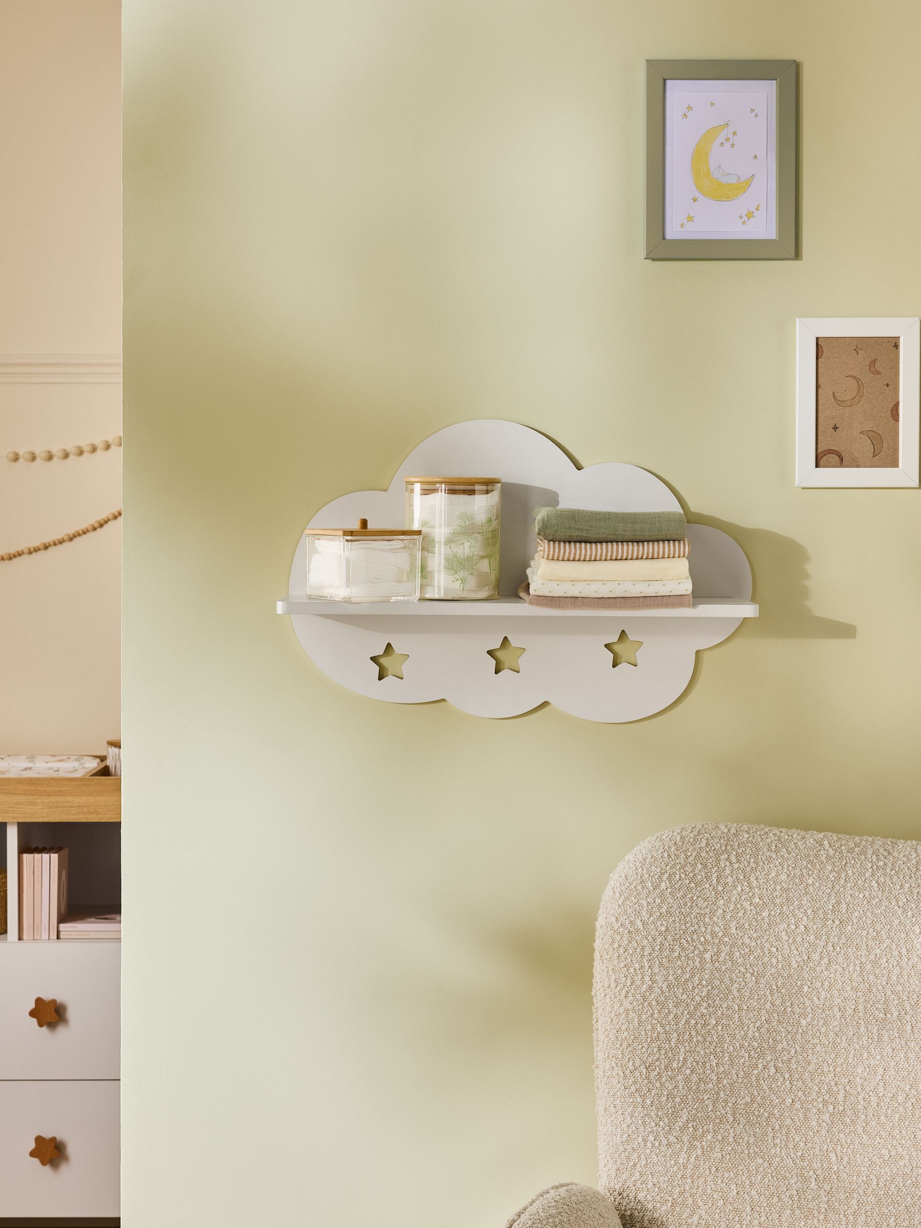 White Cloud Wall Shelf