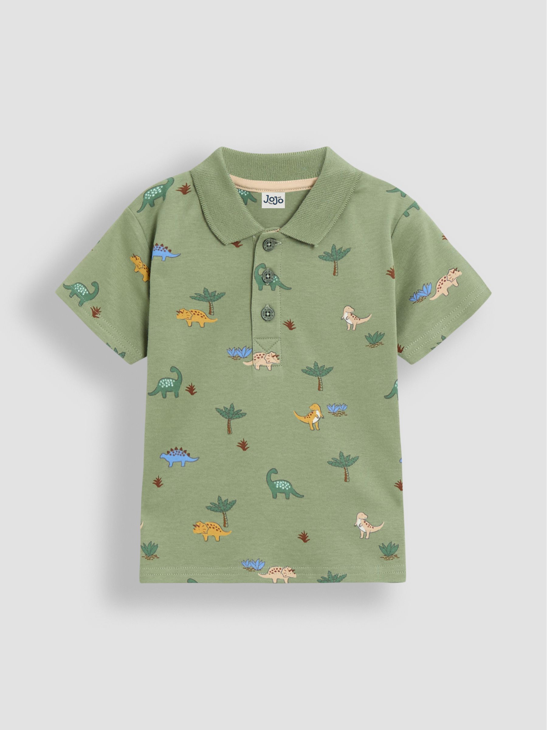 Natural Safari Printed Polo Shirt