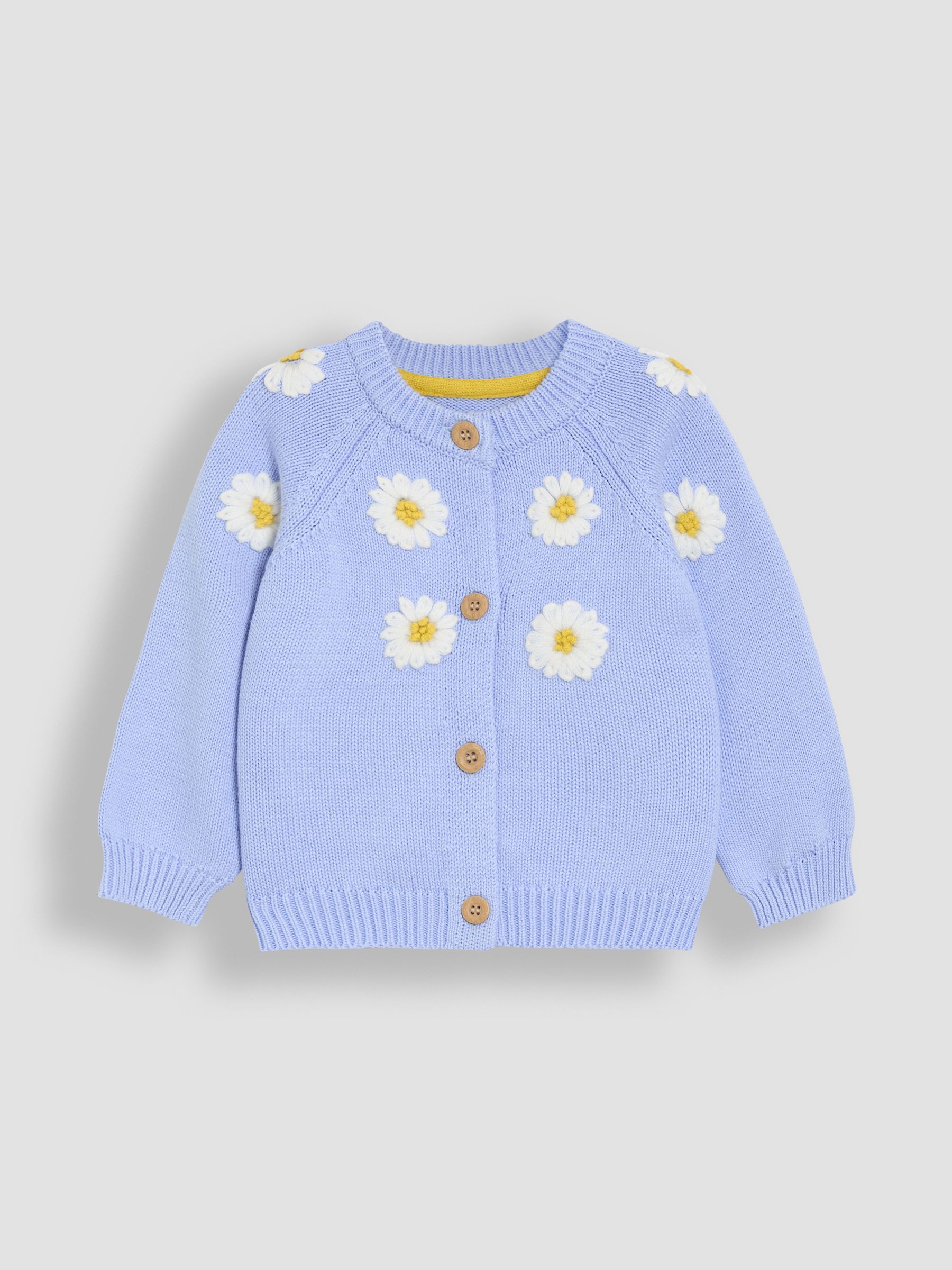 Blue Daisy Embroidered Cardigan