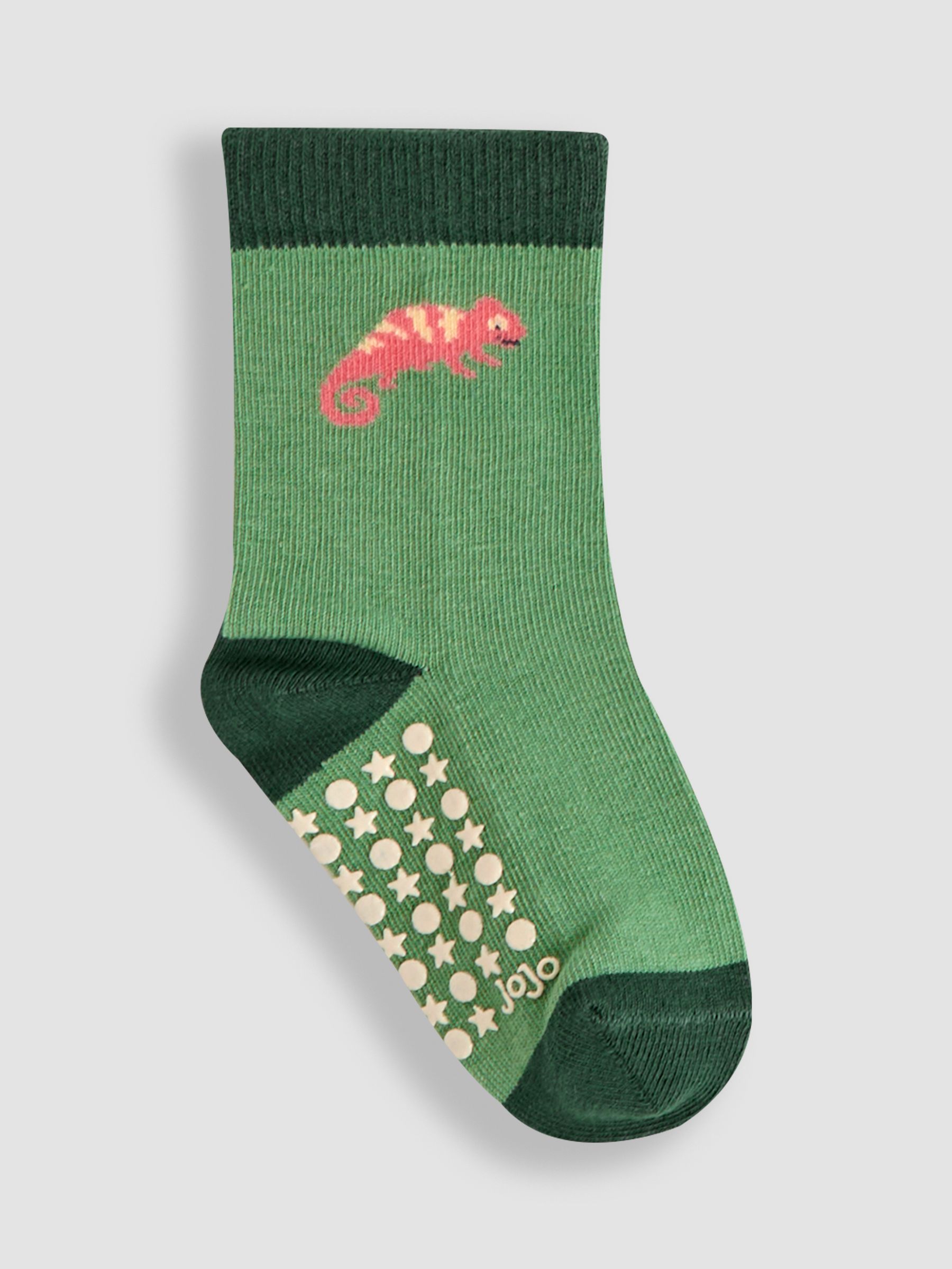 Green Printed Socks 3 Pack