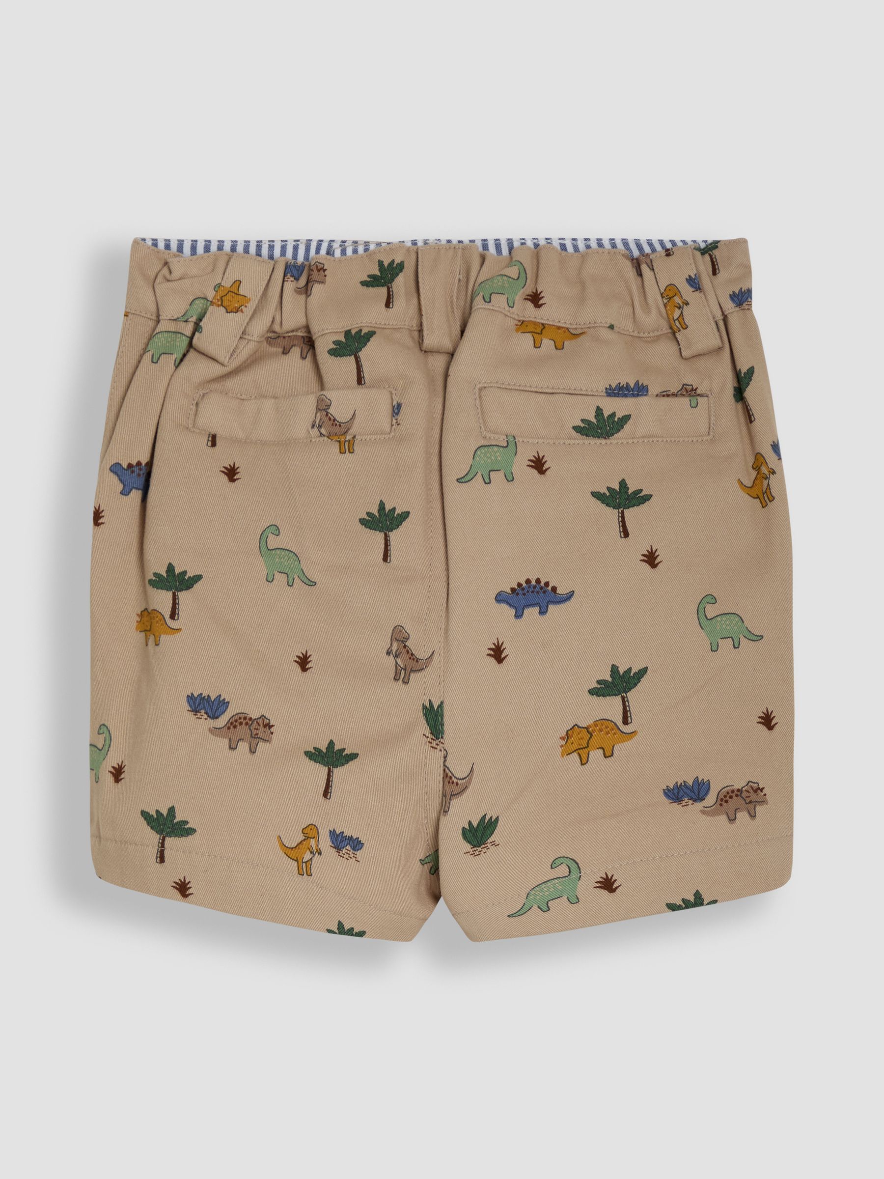 Natural Stone Dino Print Twill Chino Short
