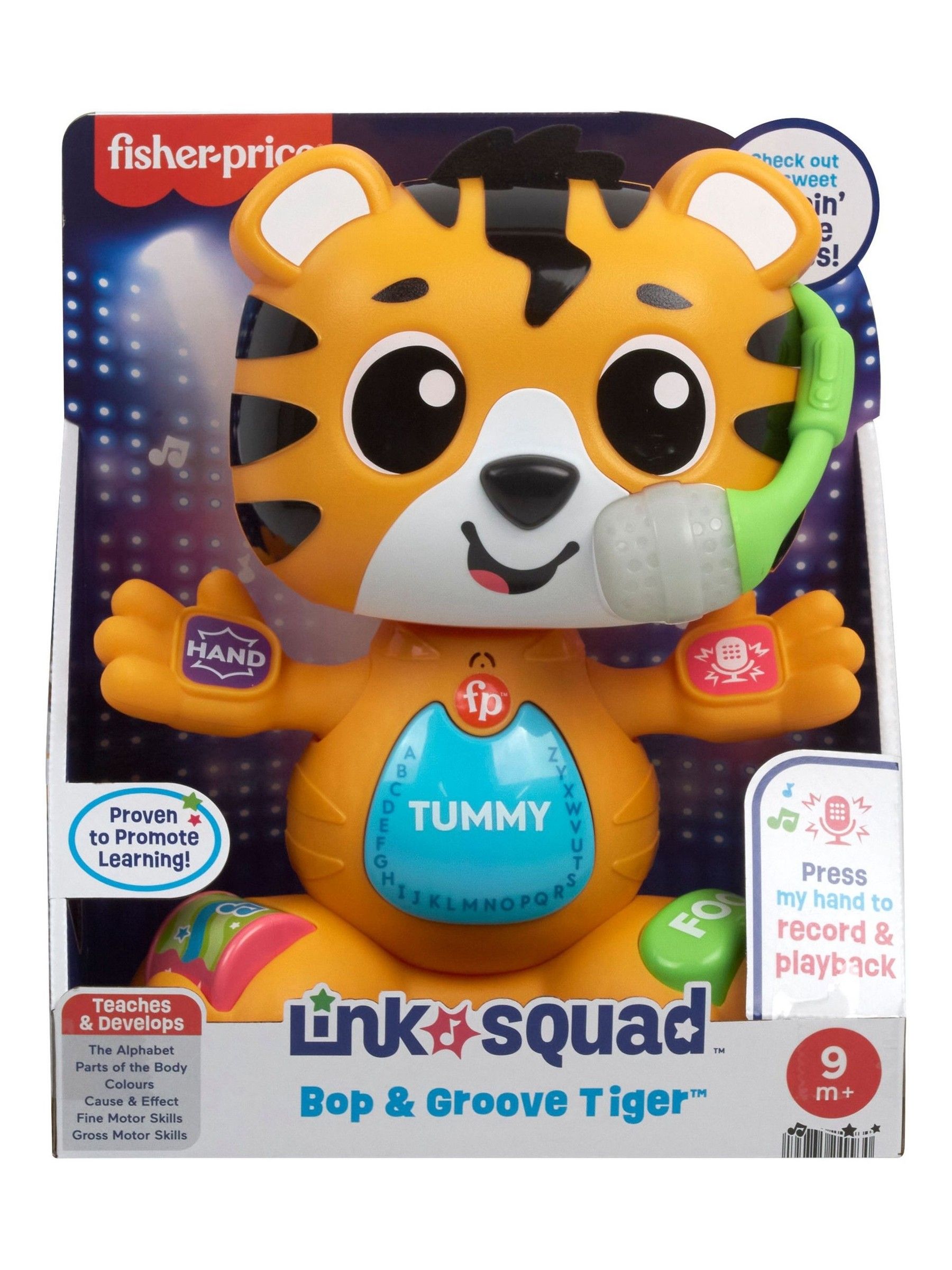 Fisher Price No Colour Link Squad Bop & Learn Tiger