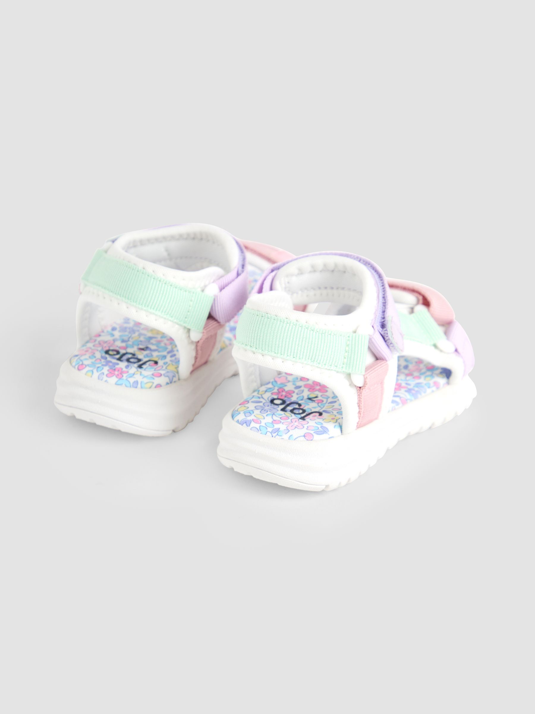 Pink Adjustable Strap Sandals