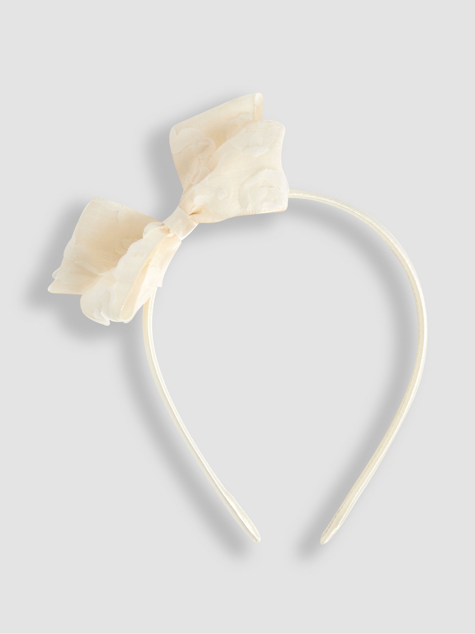Cream Bow Aliceband